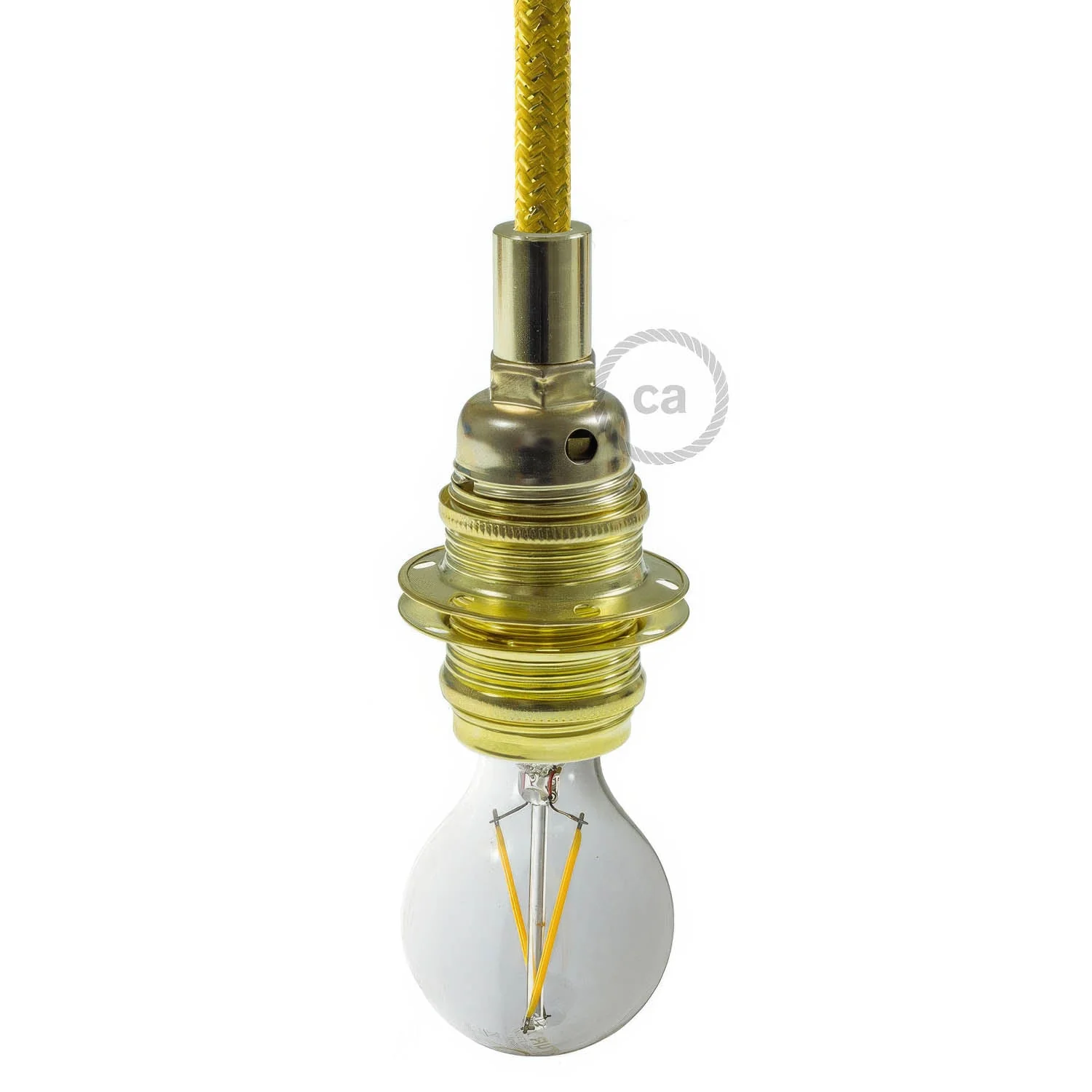 2XL Wooden E26 light bulb socket kit for Rope Cables - White - Image 4