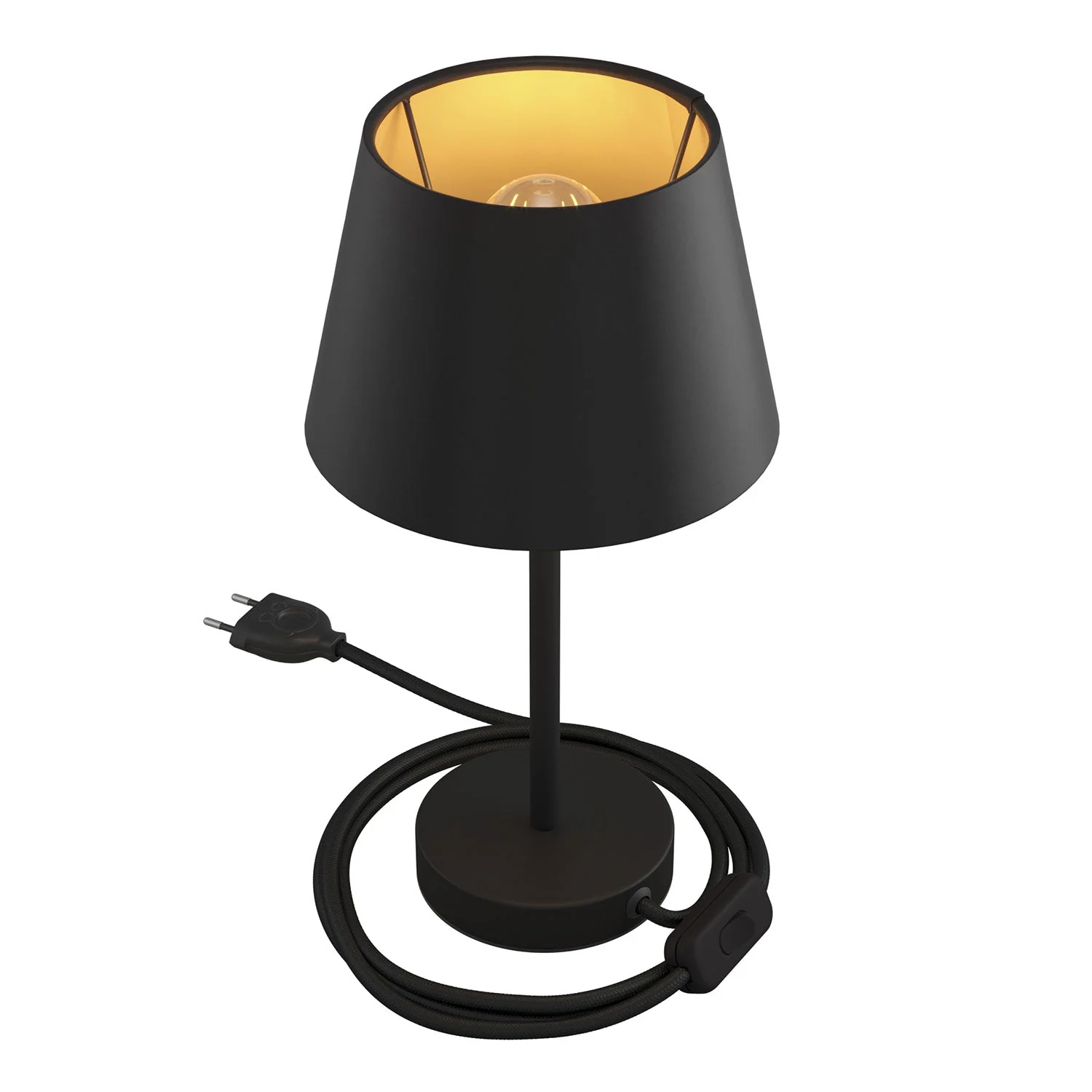 Alzaluce con paralume Impero, lampada da tavolo in metallo - Cinette nero - Image 6
