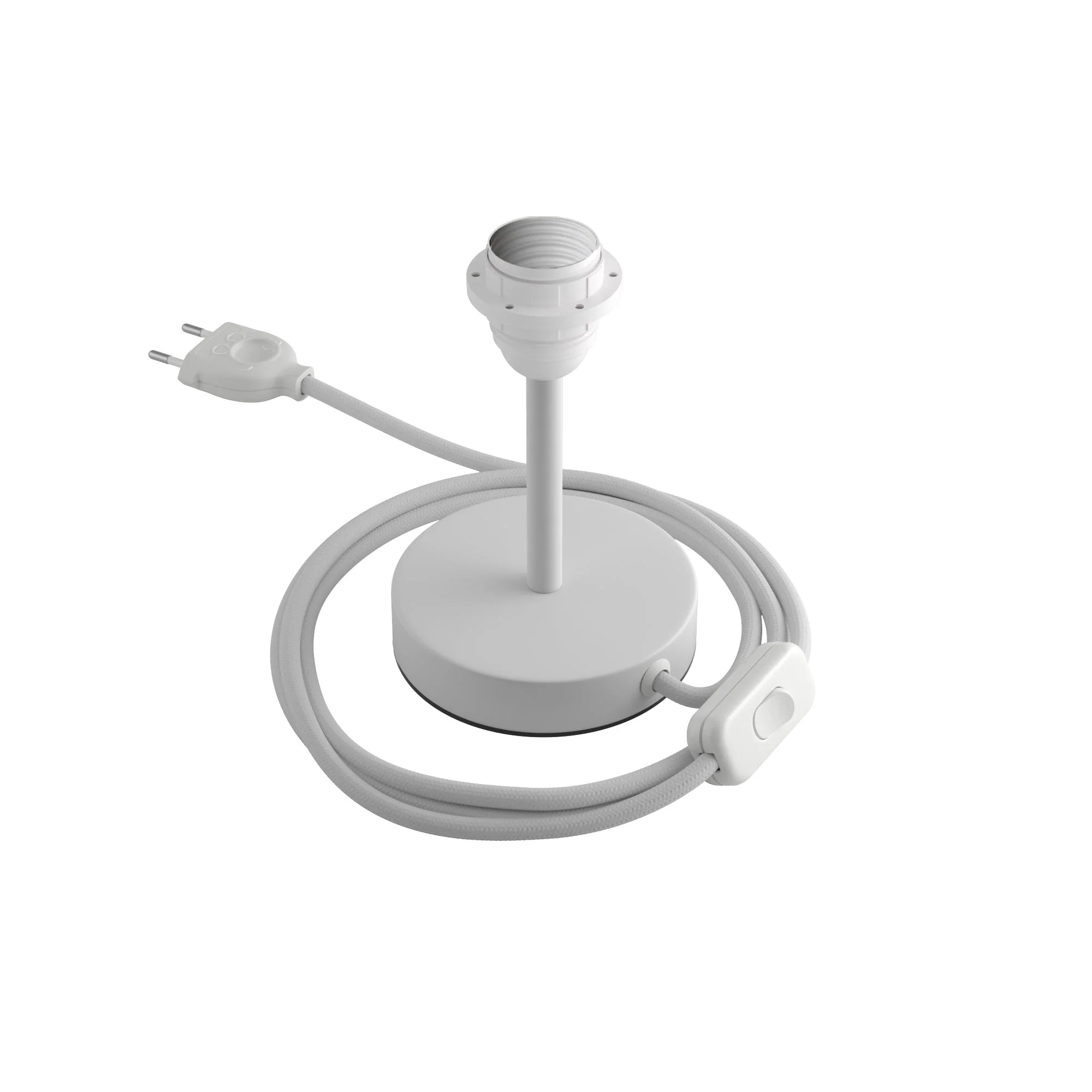 Alzaluce per paralume - Lampada da tavolo in metallo - Bianco opaco - Image 5