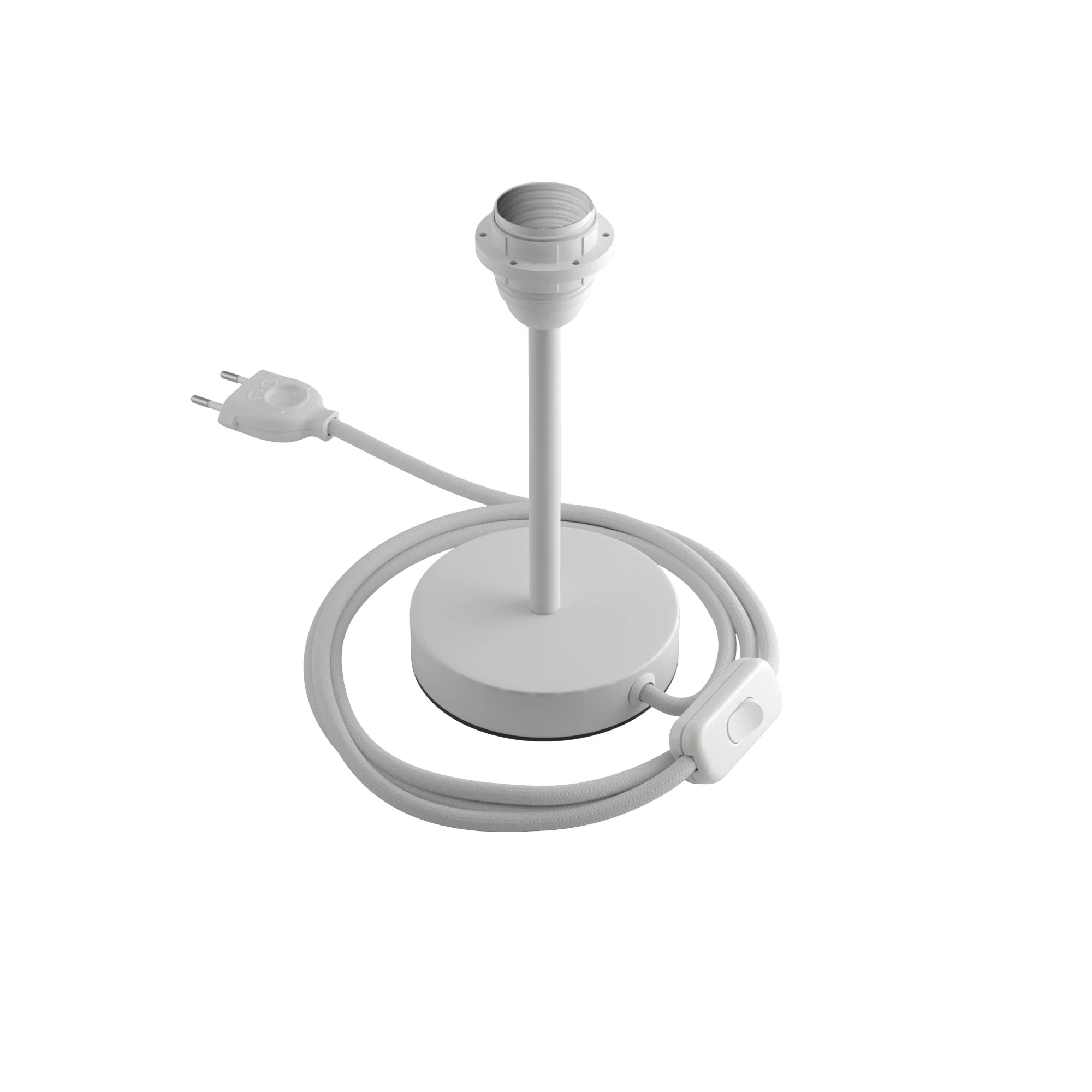Alzaluce per paralume - Lampada da tavolo in metallo - Bianco opaco - Image 6