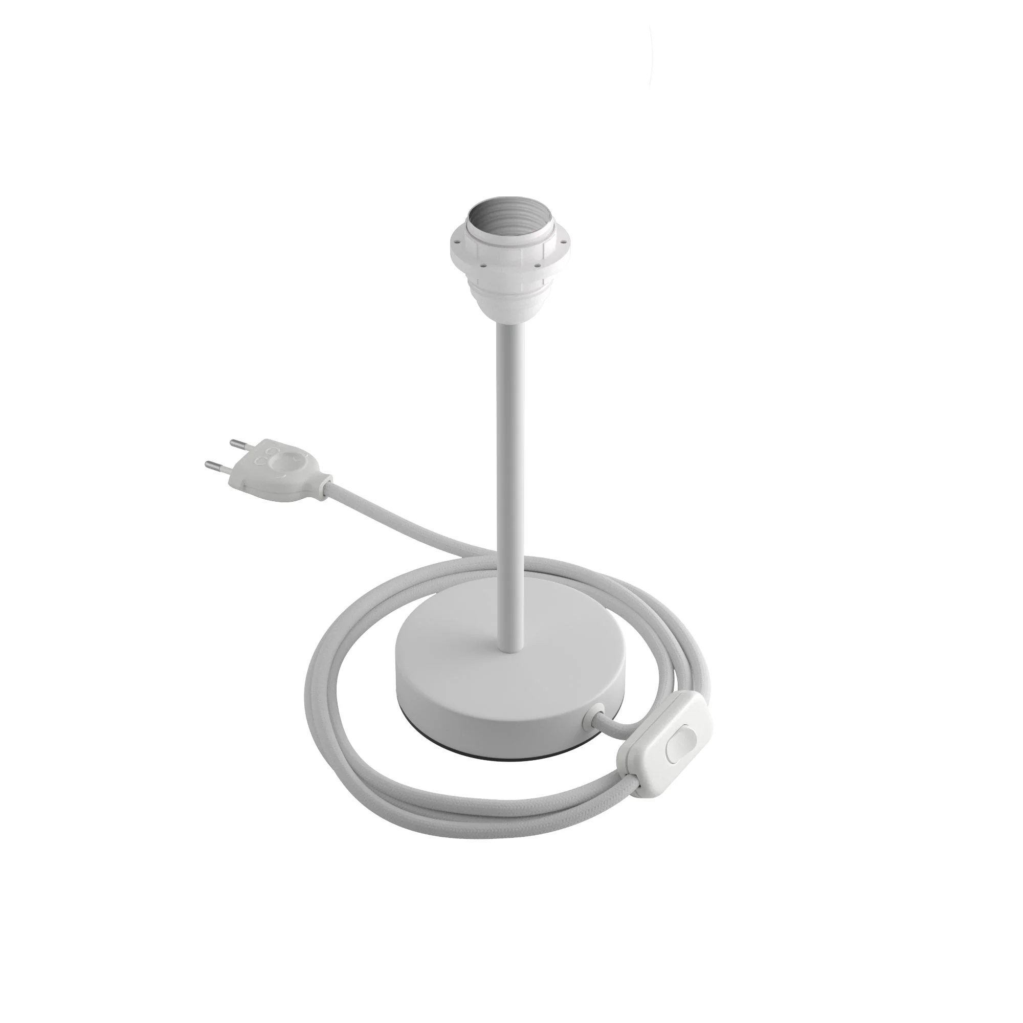 Alzaluce per paralume - Lampada da tavolo in metallo - Bianco opaco - Image 7