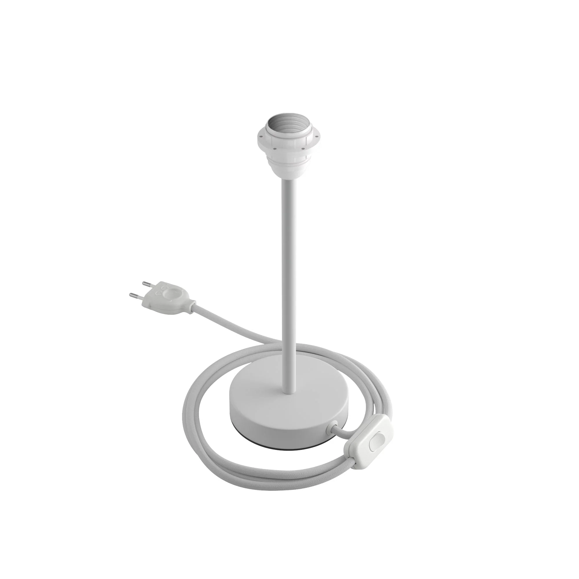 Alzaluce per paralume - Lampada da tavolo in metallo - Bianco opaco - Image 8