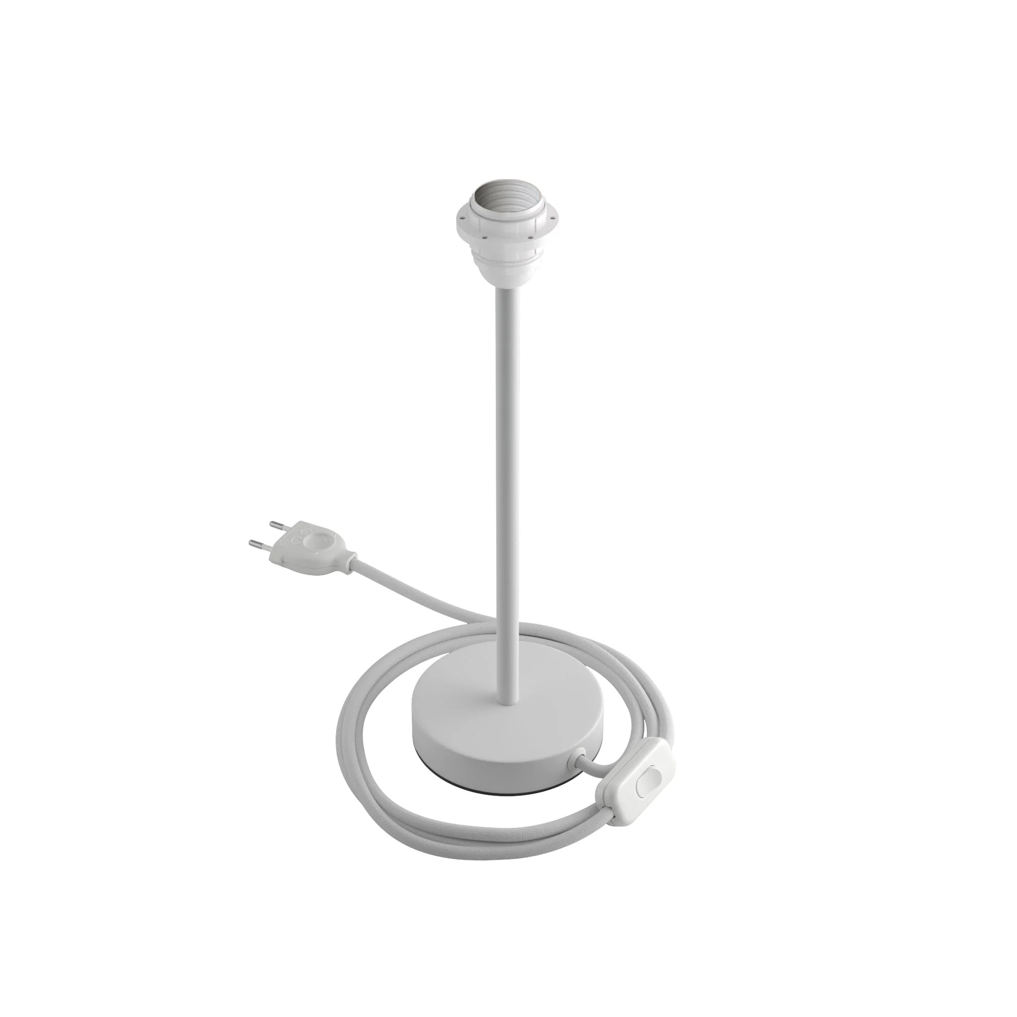 Alzaluce per paralume - Lampada da tavolo in metallo - Bianco opaco - Image 9