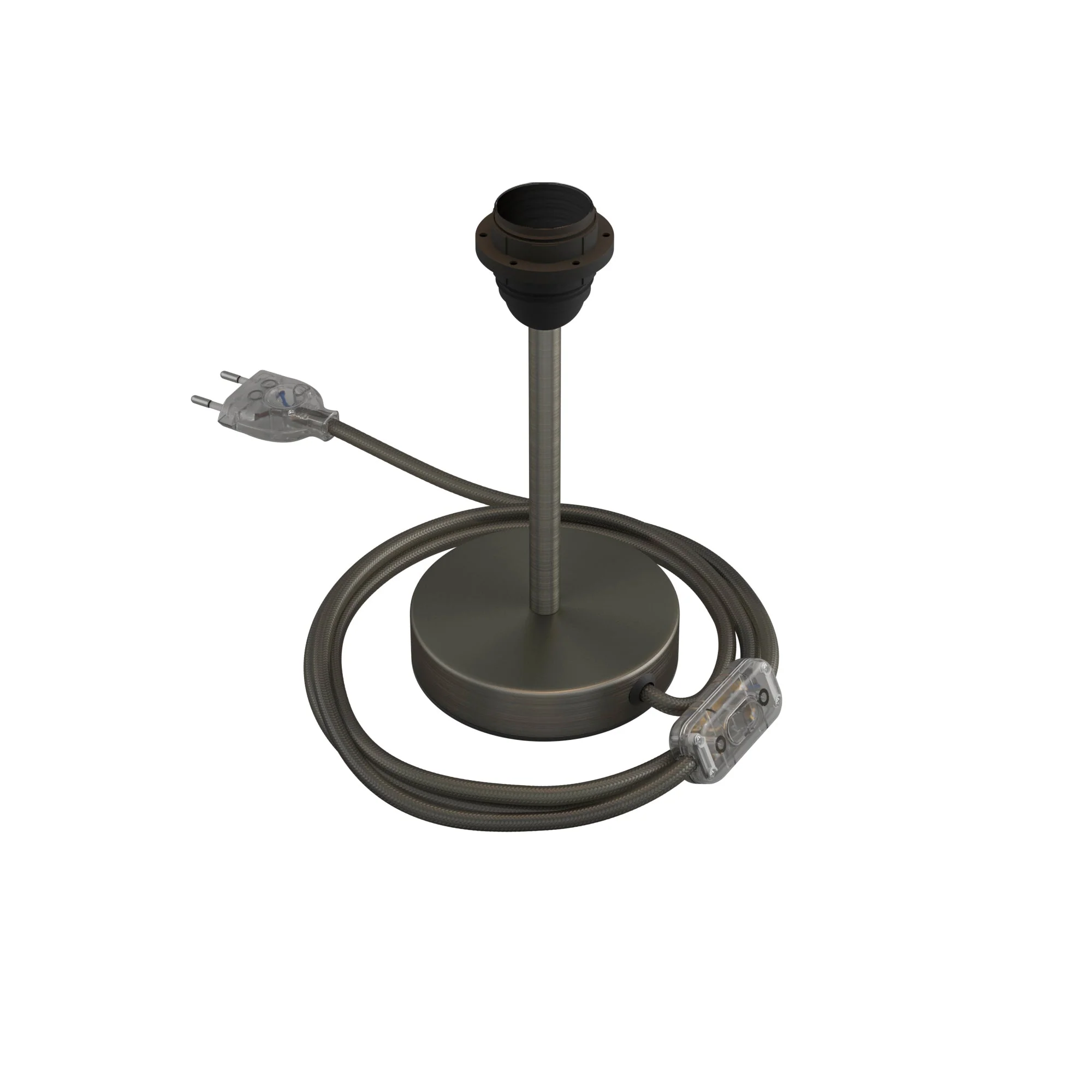 Alzaluce per paralume - Lampada da tavolo in metallo - Titanio satinato - Image 6