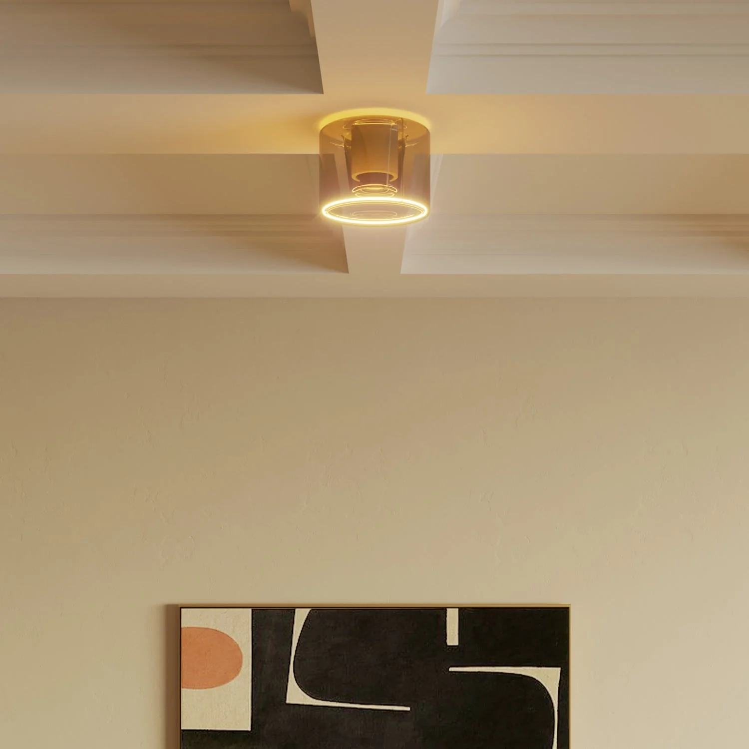 Applique con lampadina Ghost mini smoky - Bianco - Image 3
