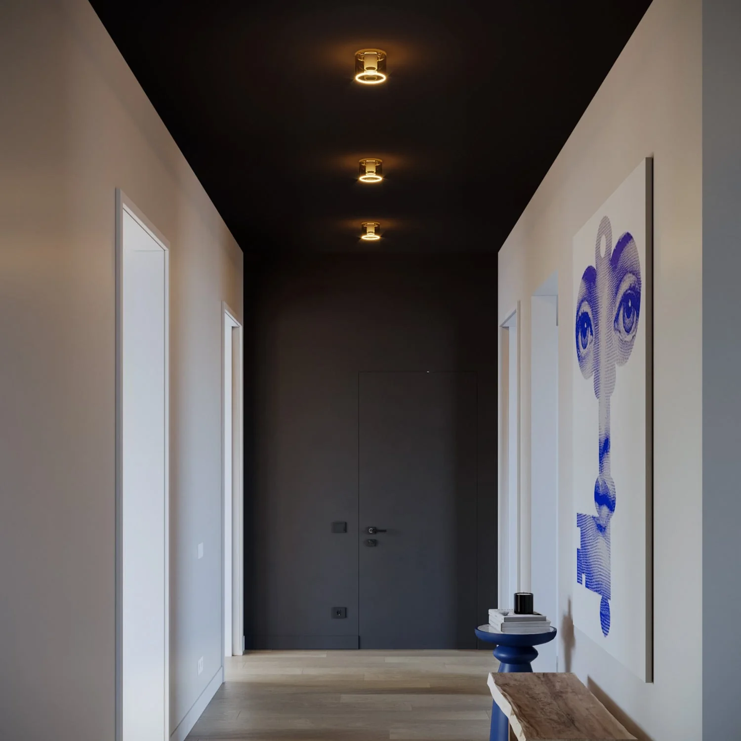 Applique con lampadina Ghost mini smoky - Bianco - Image 4