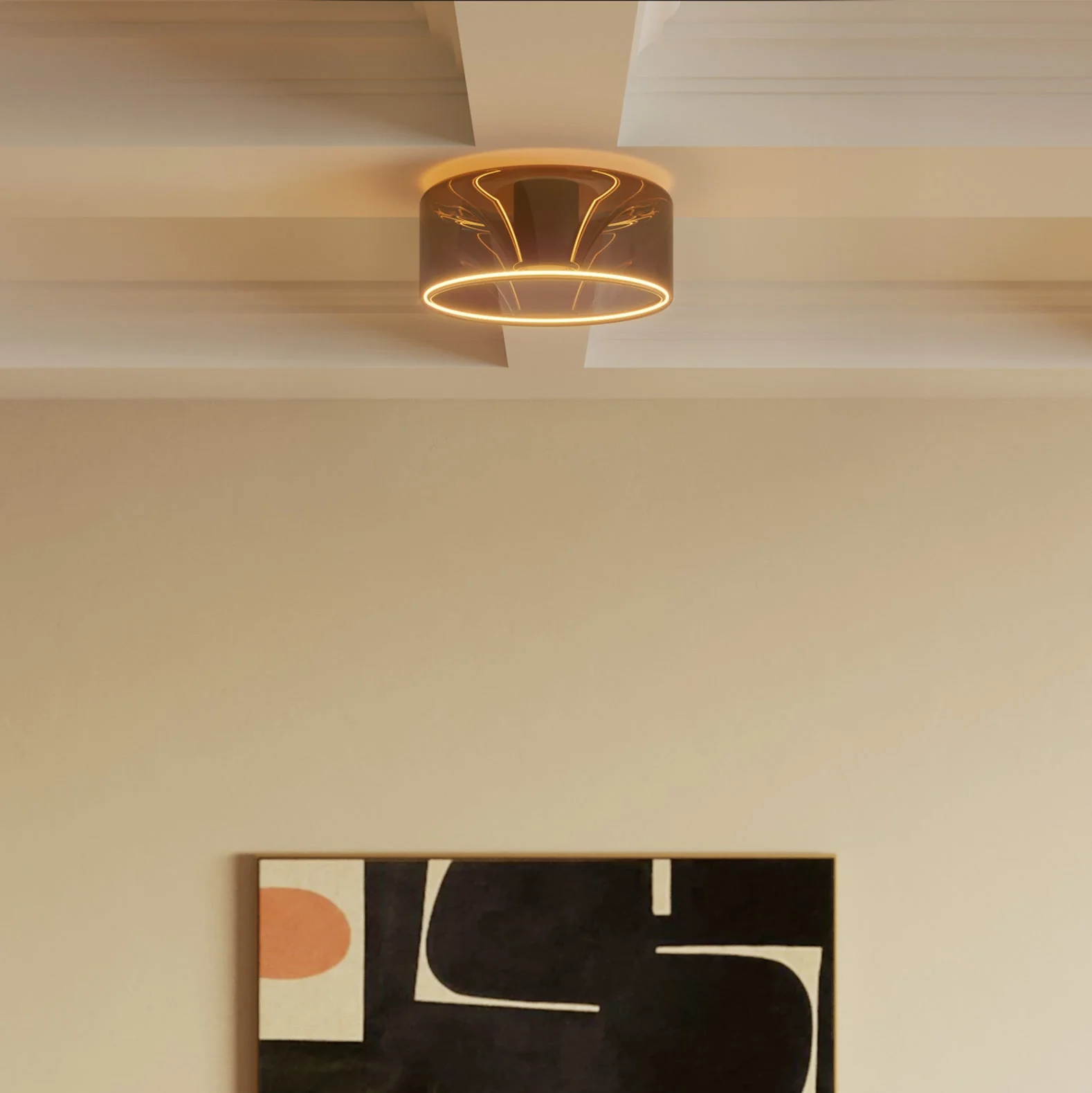 Applique con lampadina Ghost smoky - Nero - Image 3