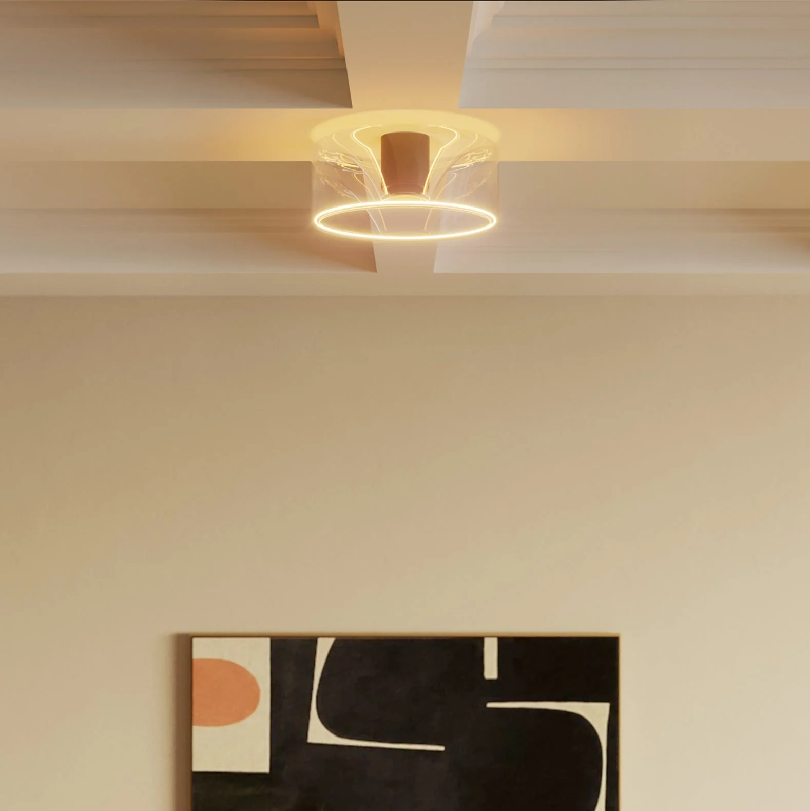 Applique con lampadina Ghost trasparente - Nero - Image 3