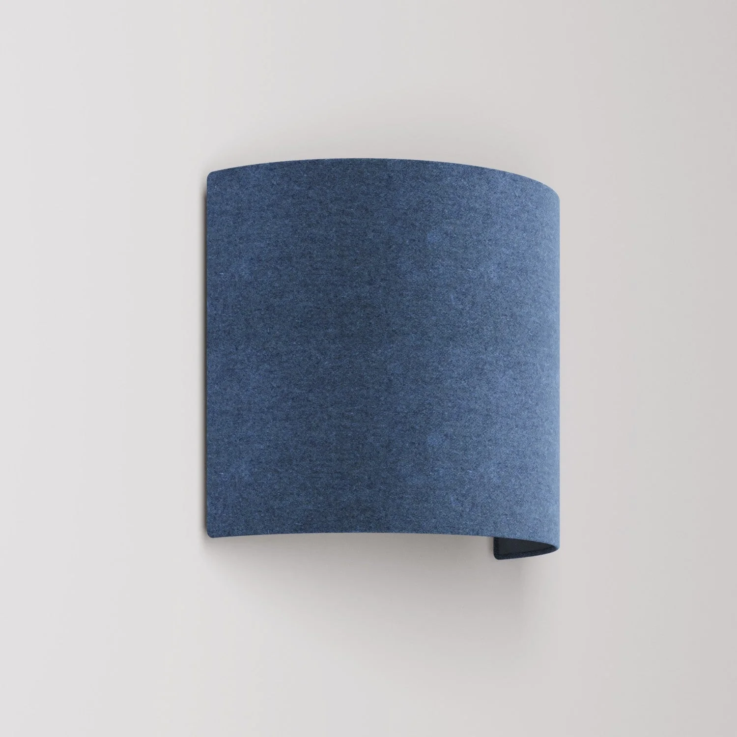 Applique Ventola con paralume in tessuto - Made in Italy - Lana Blu