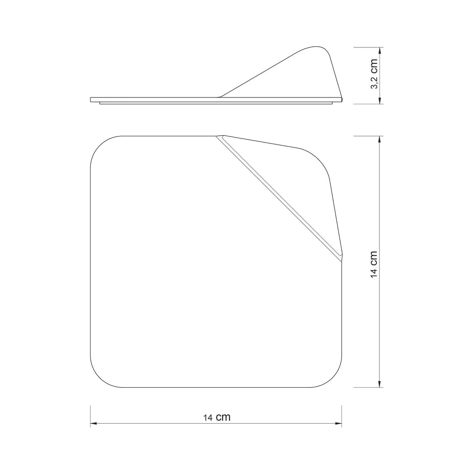 Base metallica da superfici piane per lampada Magnetico! - Titanio satinato - Image 2