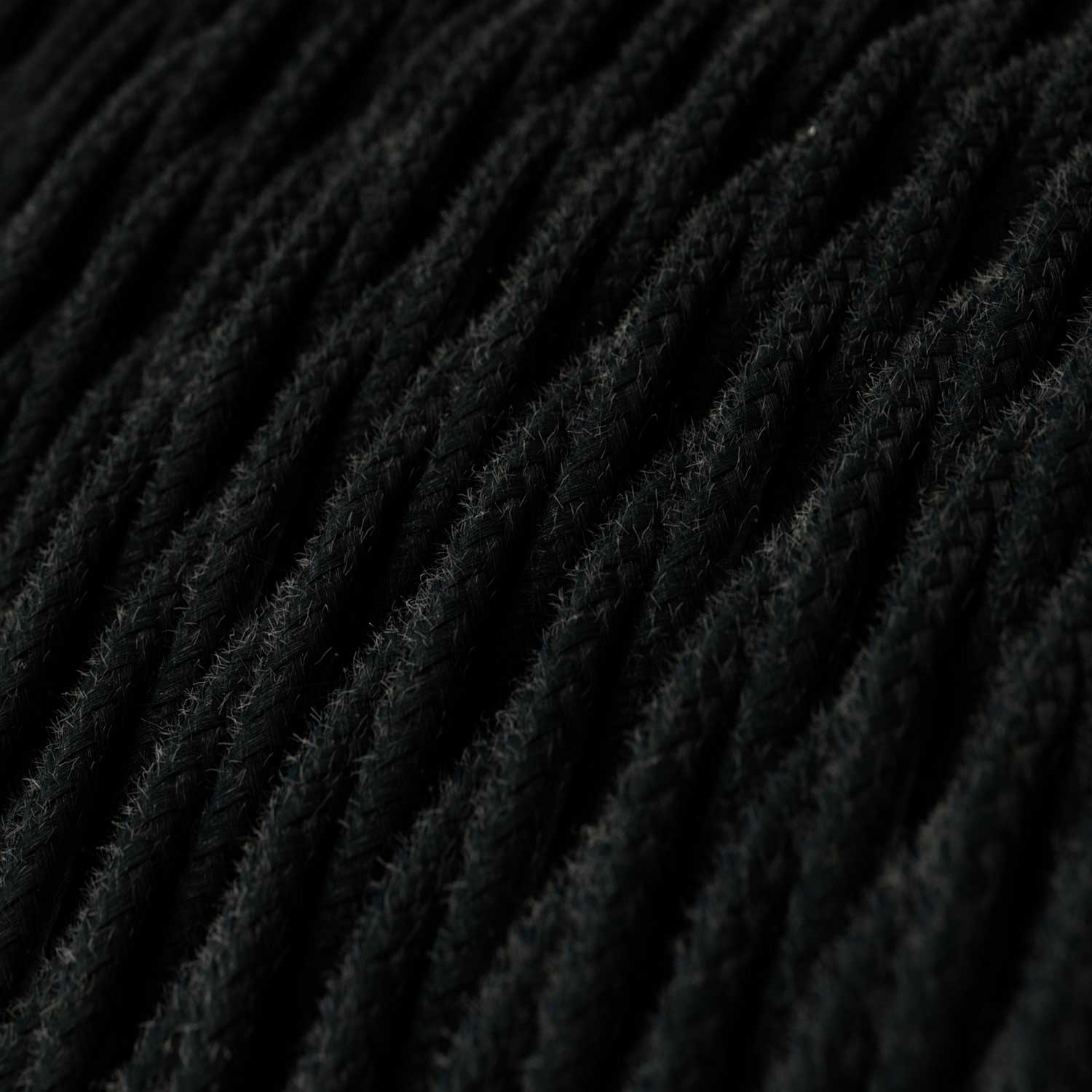 Black Cotton covered Twisted electric cable - TC04 - Image 2