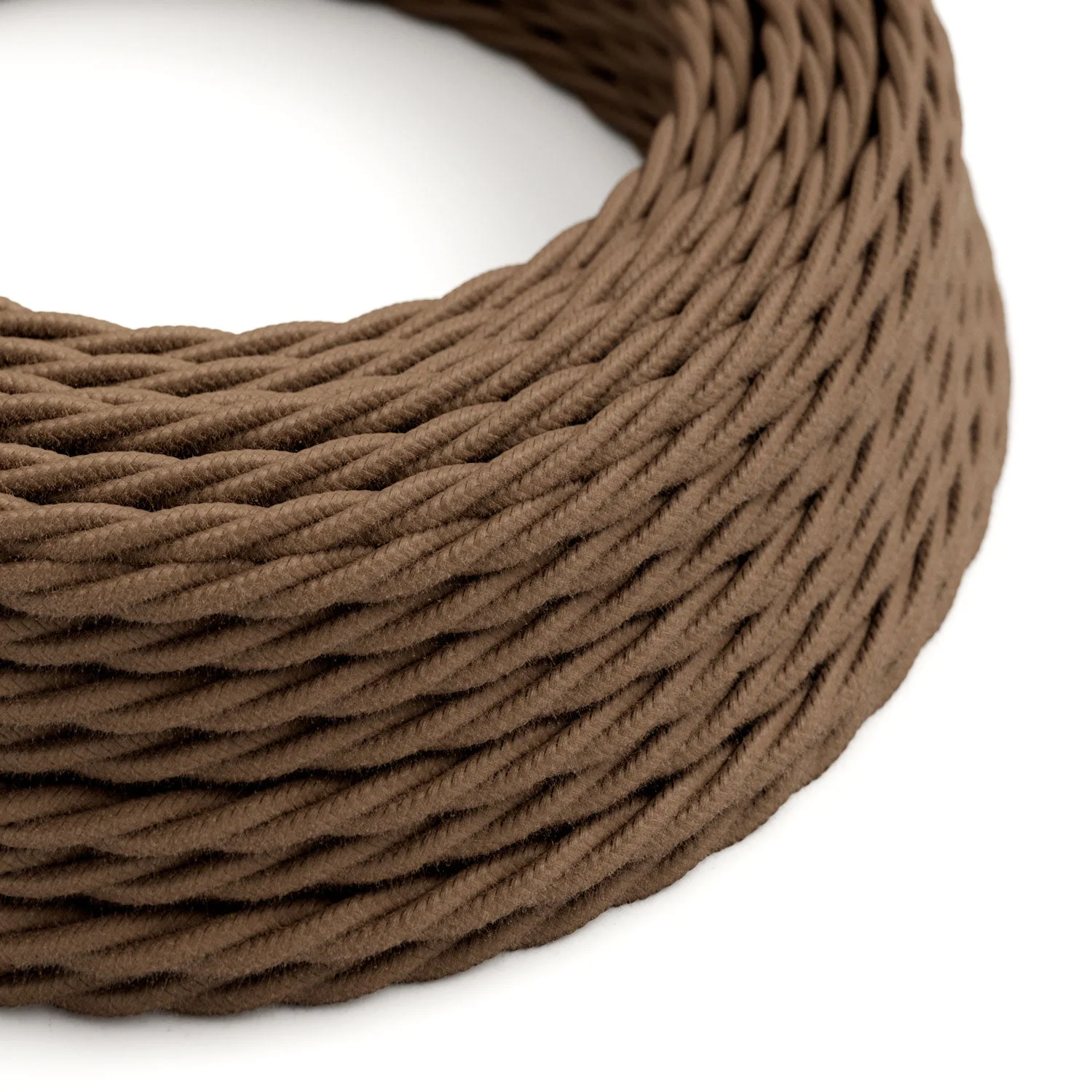 Brown Cotton covered Twisted electric cable - TC13