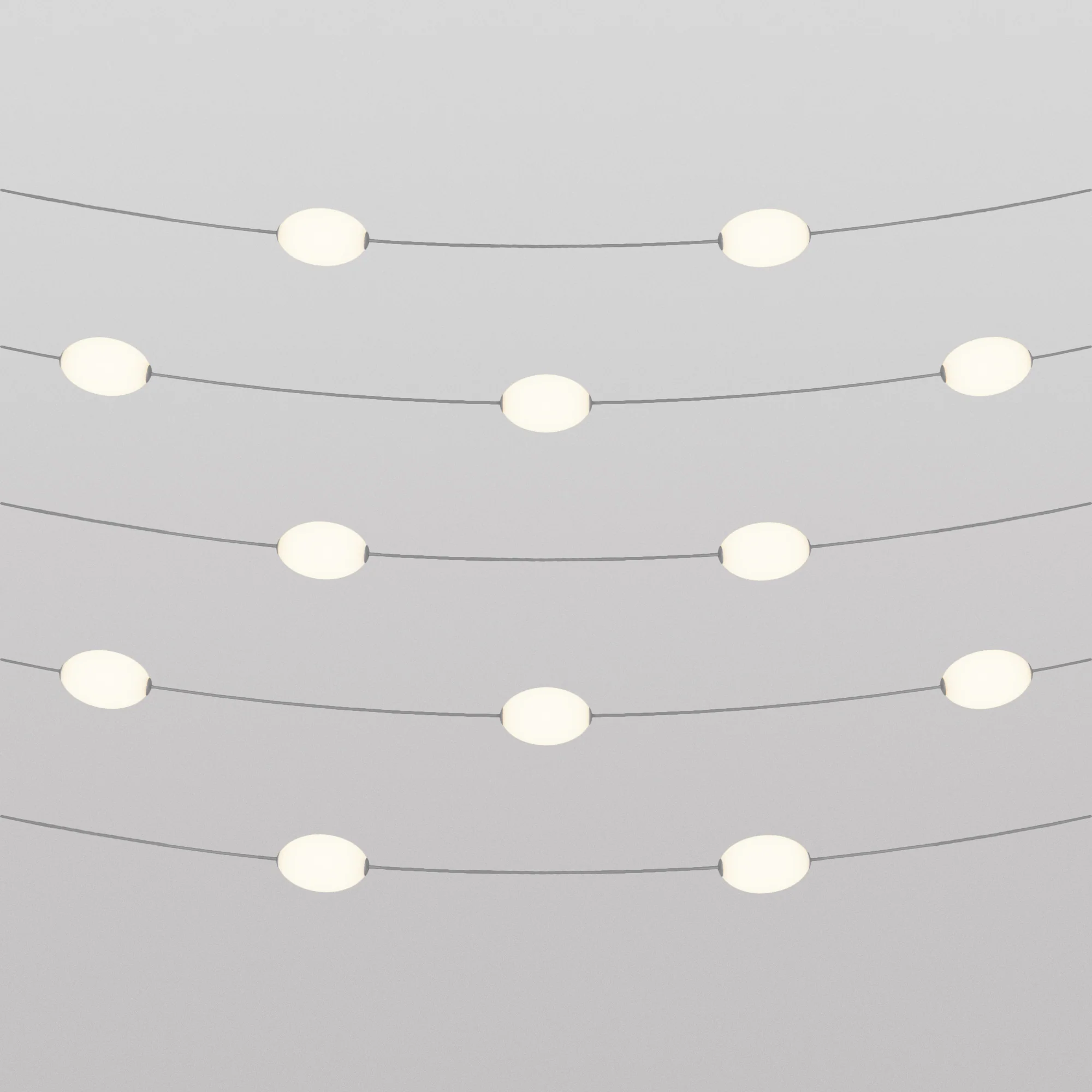 Catena luminosa 12 punti luce da esterno IP67 Grigio con spina UK - Marina12