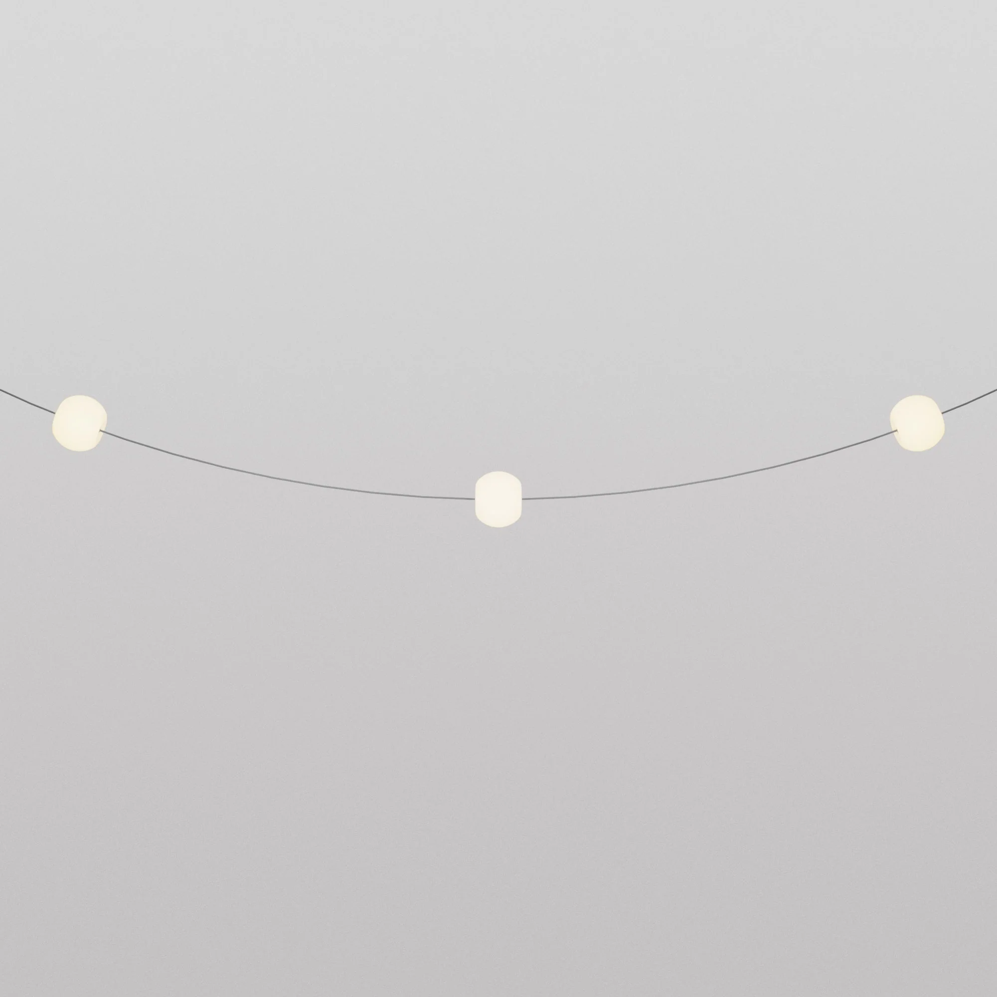 Catena luminosa 3 punti luce da esterno IP67 Grigio - Marina3 Cherry - Image 9
