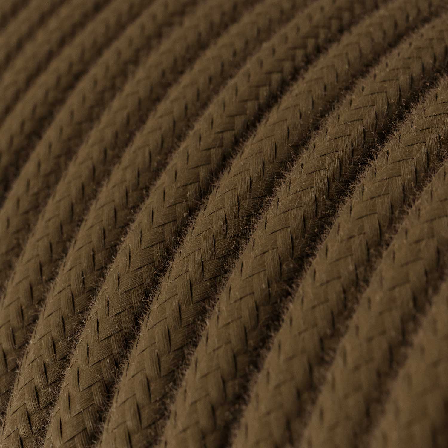 Cavo colorato in cotone Marrone Espresso - L'Originale Creative Cables, progettato per valorizzare i tuoi lampadari - RC13 - Image 2