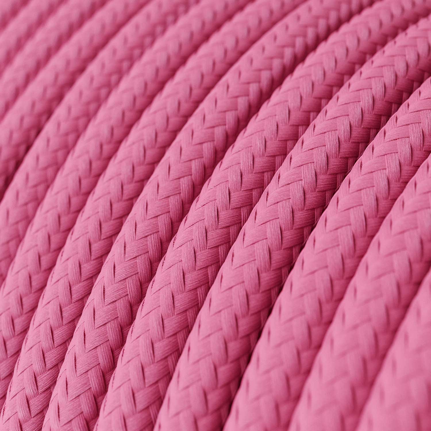Cavo elettrico colorato Rosa Fucsia lucido - L'Originale Creative Cables, la scelta migliore per le tue lampade - RM08 - Image 2