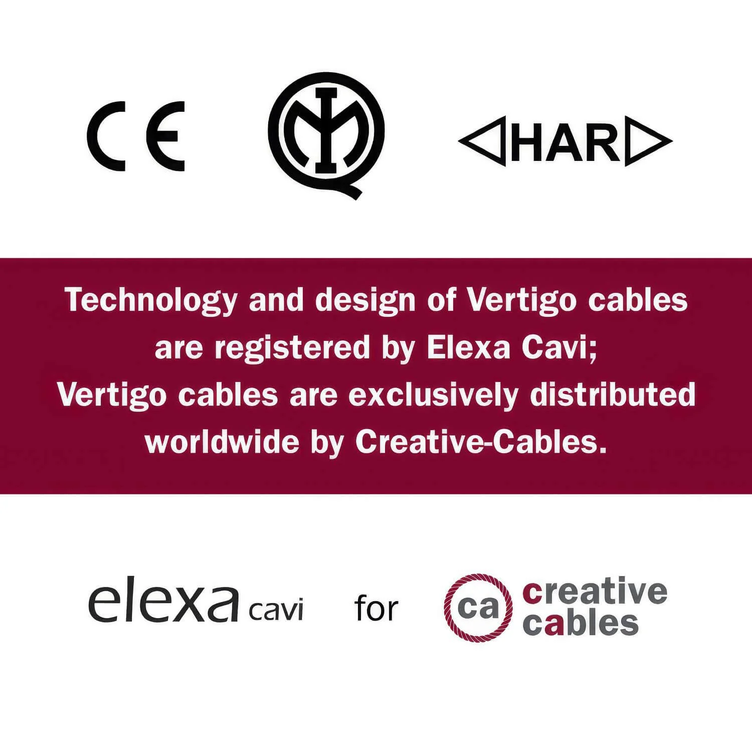 Cavo elettrico in tessuto Optical Nero e Oro Vertigo - L'Originale Creative Cables, per valorizzare i tuoi lampadari - ERM65 - Image 5