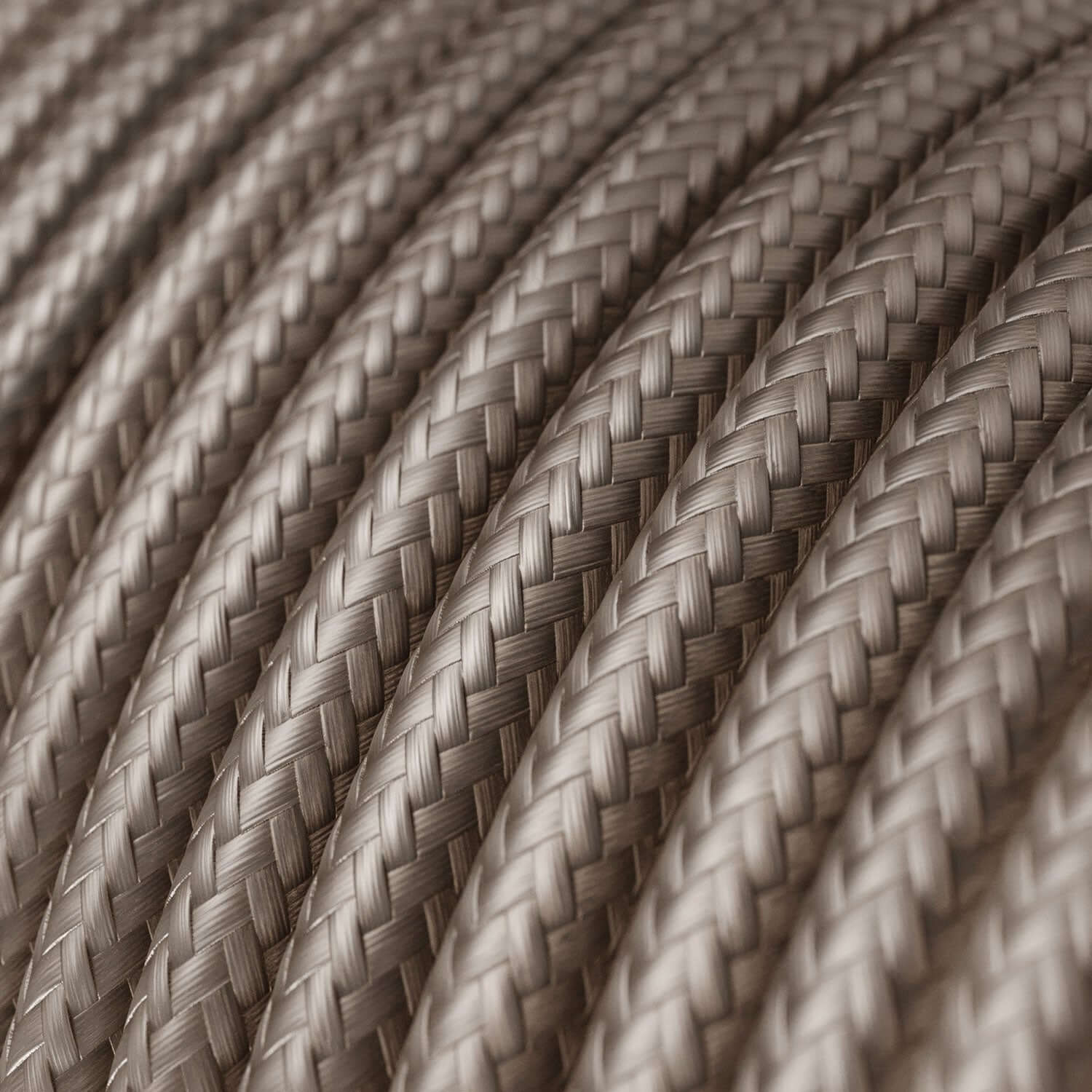 Cavo elettrico tessile lucido color Cipria - L'Originale Creative Cables, per impianti a vista di design - RM27 - Image 2