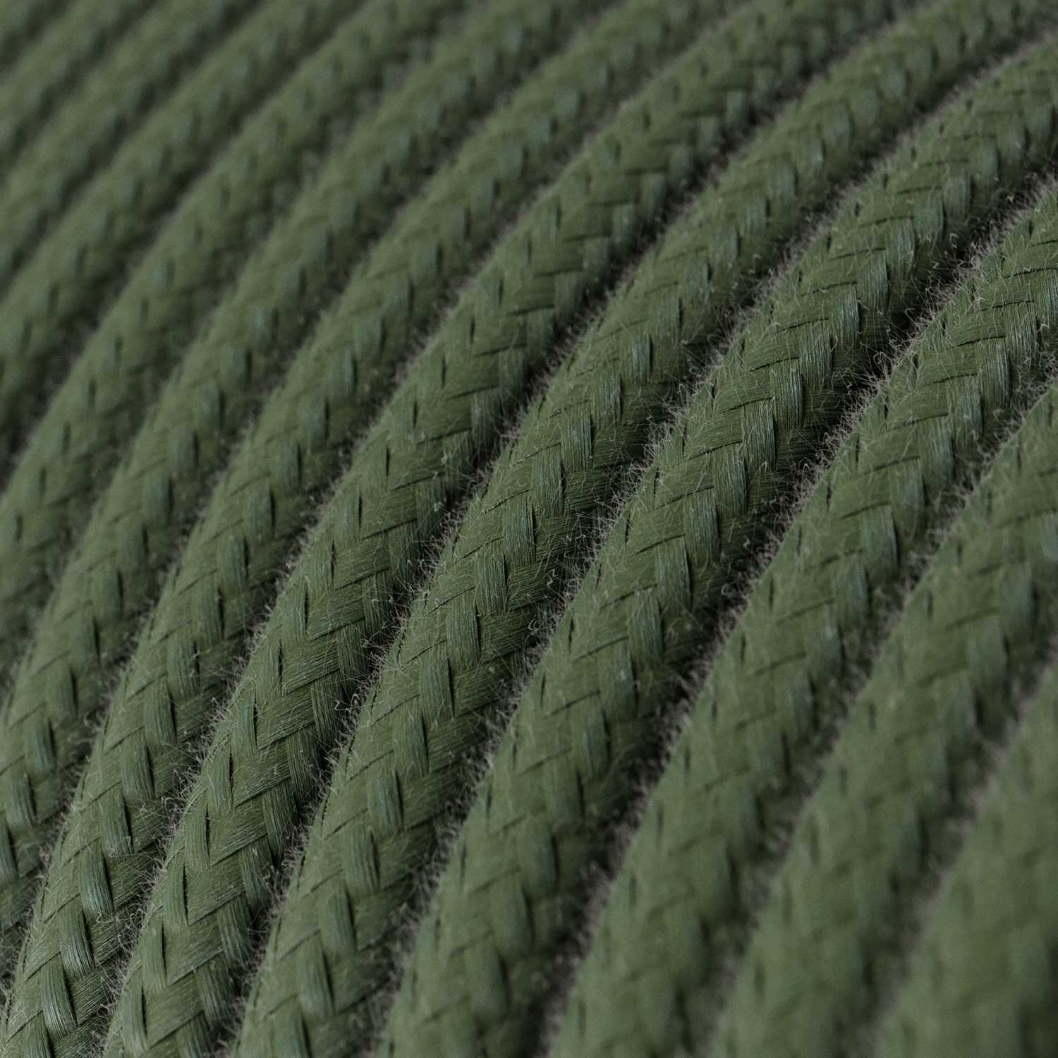 Cavo tessile Verde Salvia in cotone - L'Originale Creative-Cables - RC63 rotondo 2x0,75mm / 3x0,75mm - Image 2