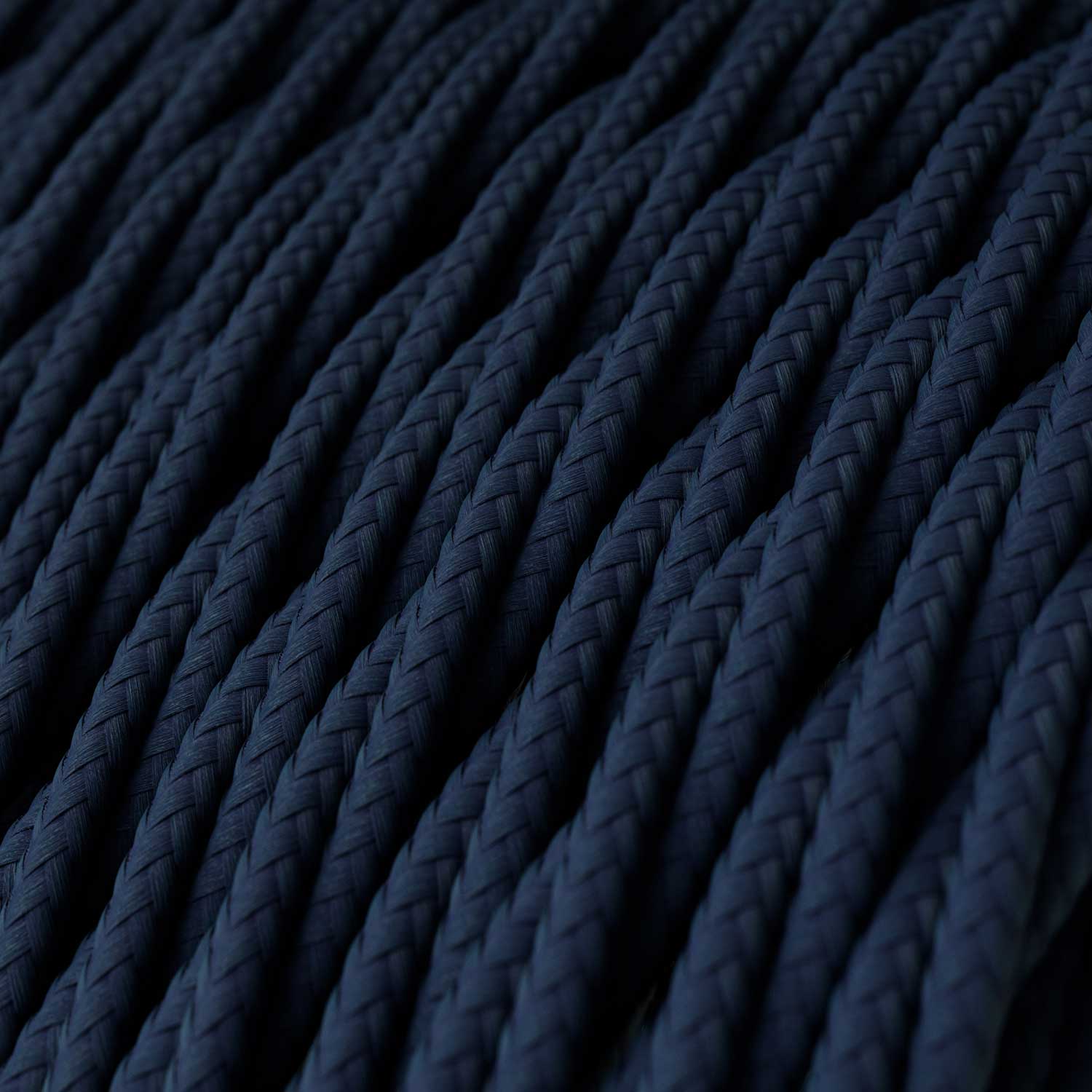 Cavo trecciato per illuminazione Blu profondo - L'Originale Creative Cables, per impianti a vista di design - TM20 - Image 2