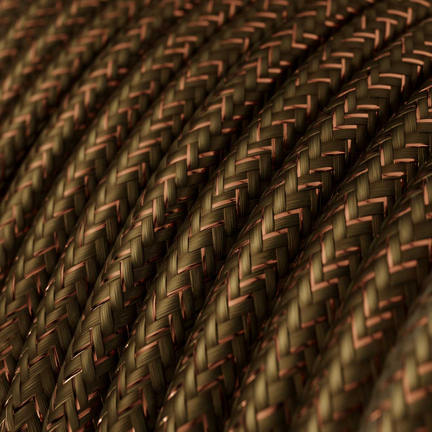 Cloth Covered Wire - Brown Glitter RL13 - UL Listed - Image 2