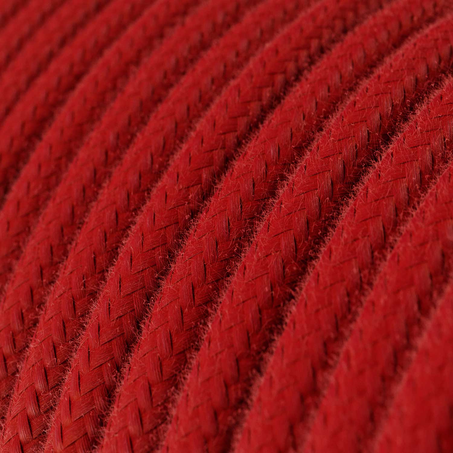 Colourful silicone suspension lamp with fabric cable  - Red - Image 3