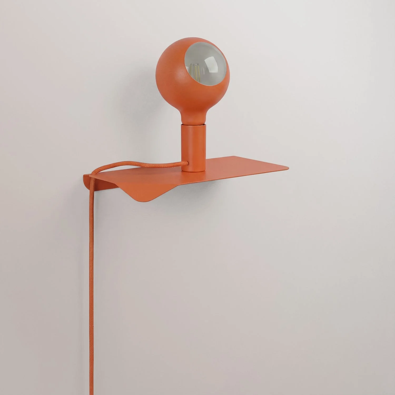 Combo Camo - Lampada con mensola e spina UK - Arancione - Image 3