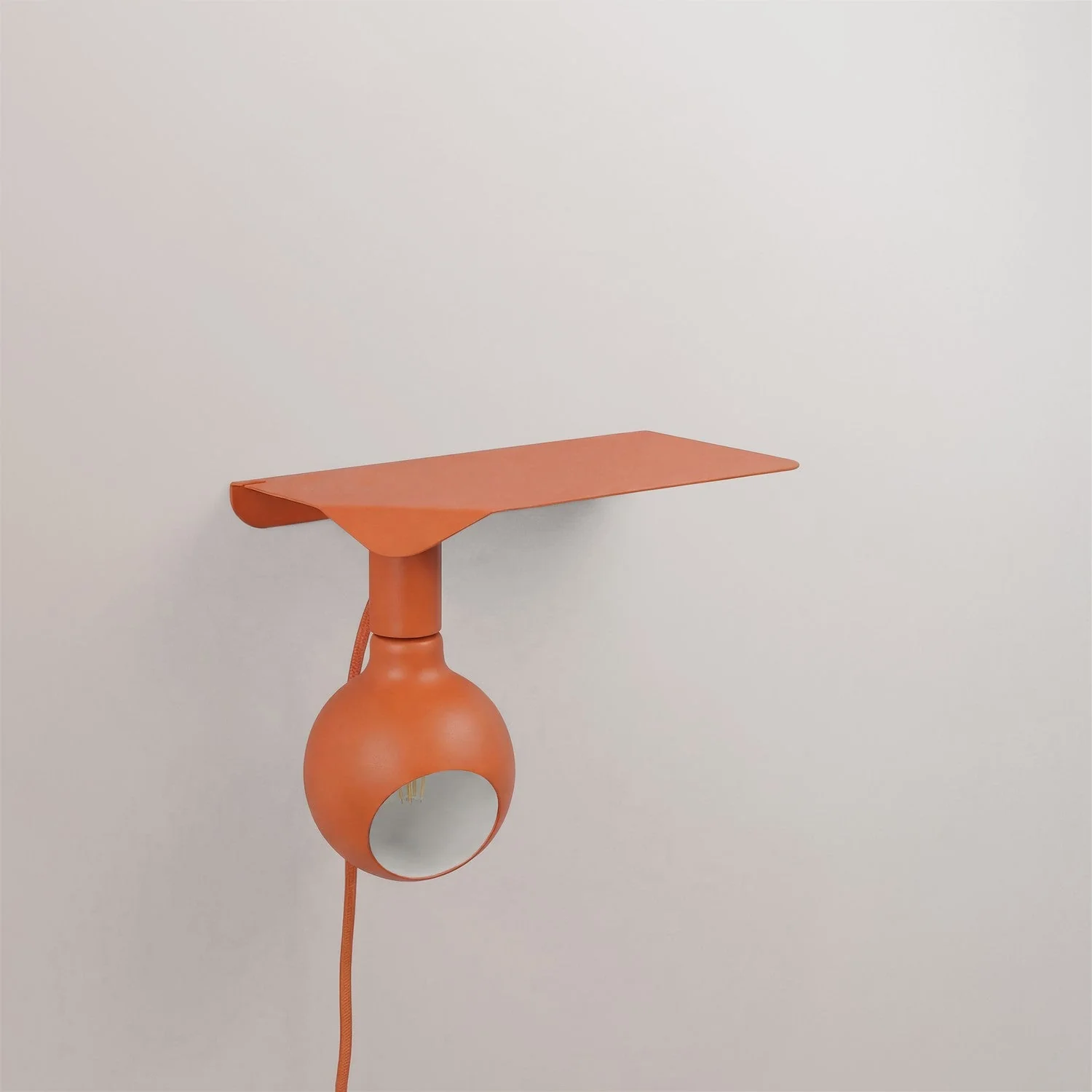 Combo Camo - Lampada con mensola e spina UK - Arancione - Image 5