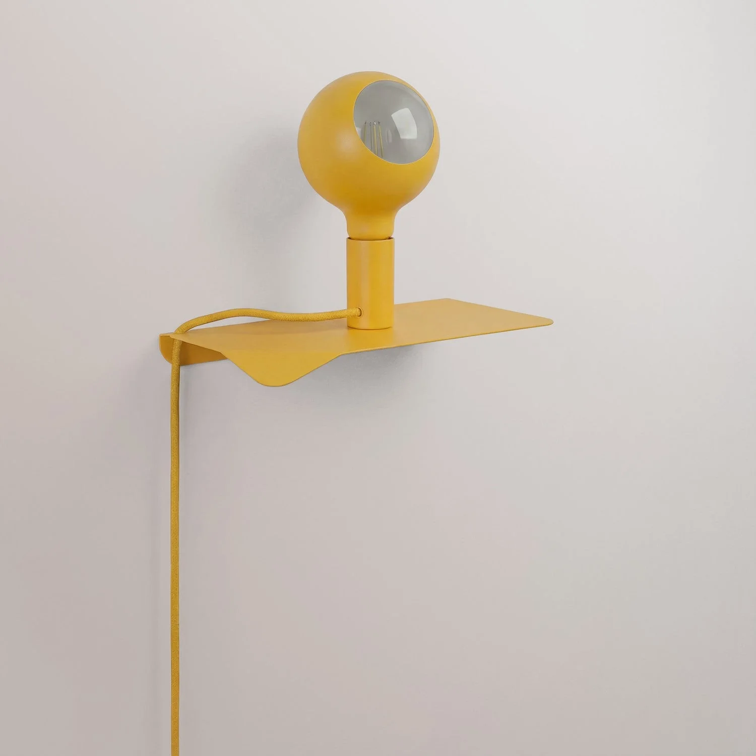 Combo Camo - Lampada con mensola e spina UK - Giallo - Image 3