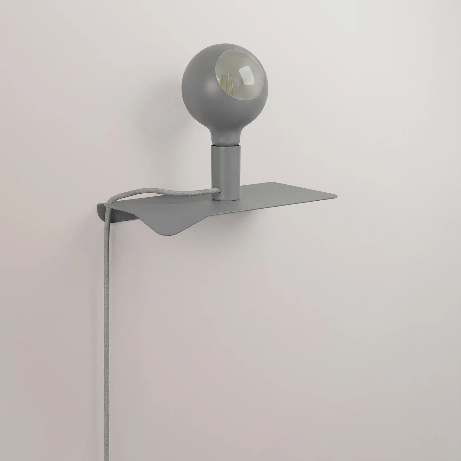 Combo Camo - Lampada con mensola e spina UK - Grigio - Image 3