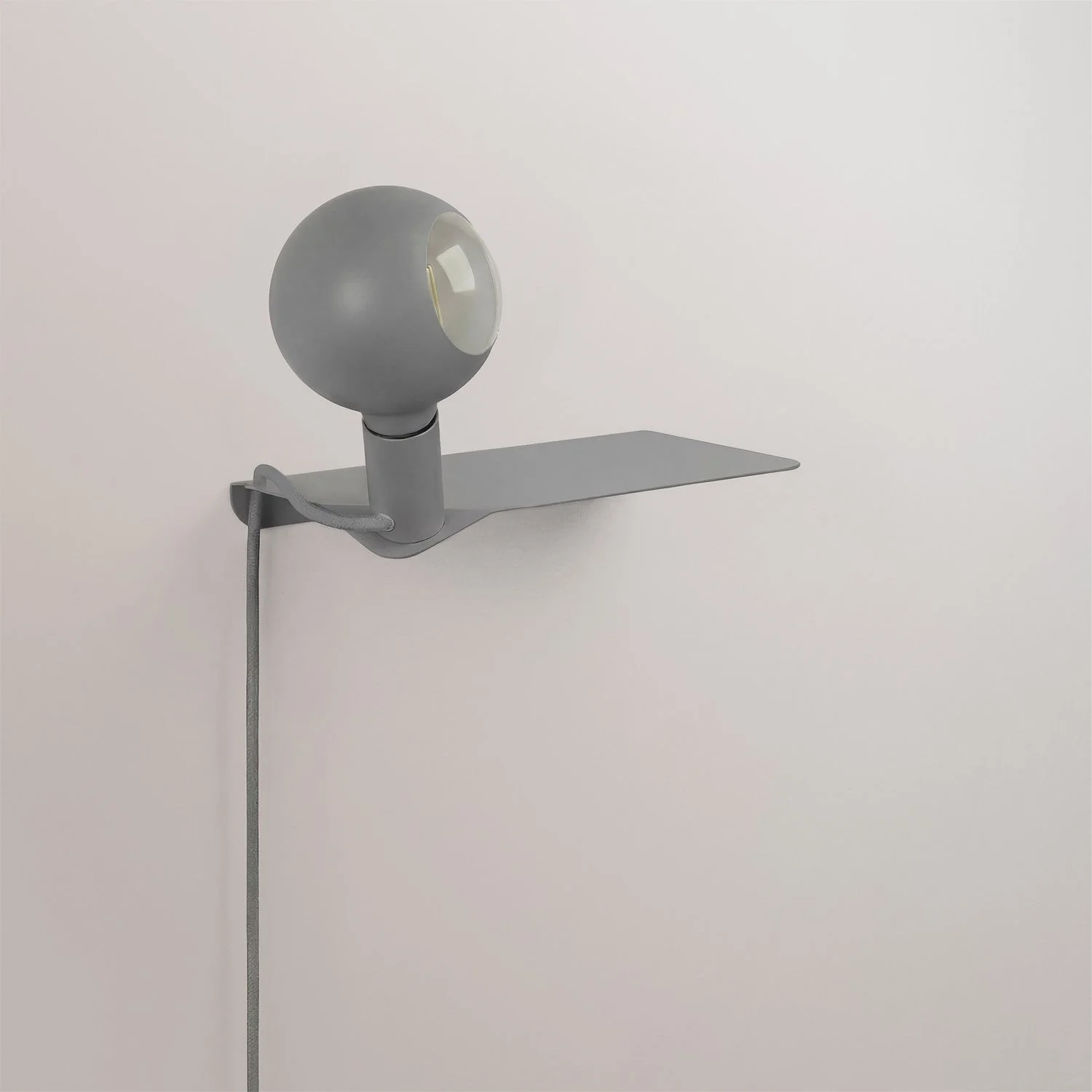 Combo Camo - Lampada con mensola e spina UK - Grigio - Image 4