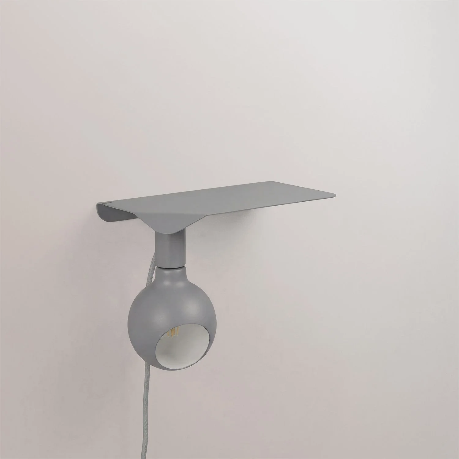Combo Camo - Lampada con mensola e spina UK - Grigio - Image 5