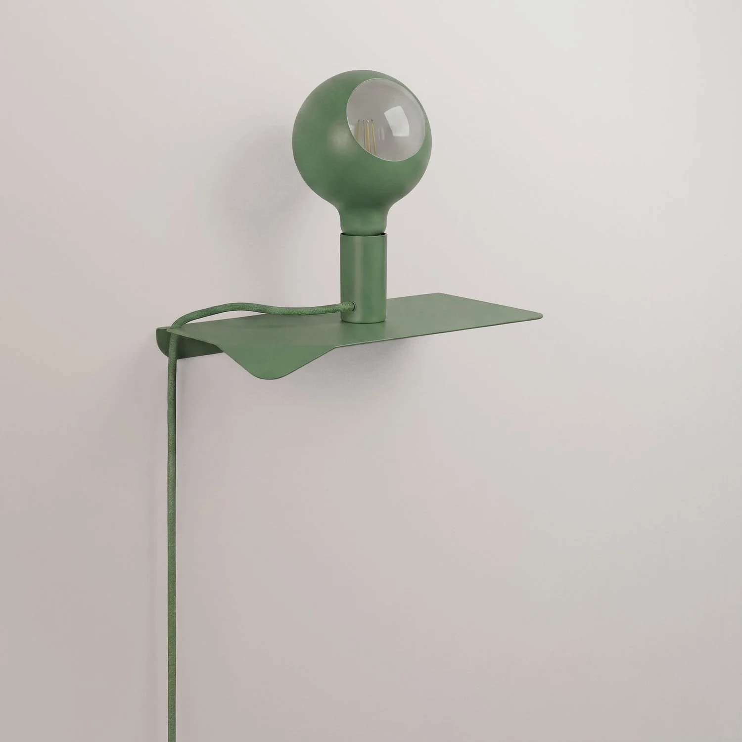 Combo Camo - Lampada con mensola e spina UK - Verde - Image 3