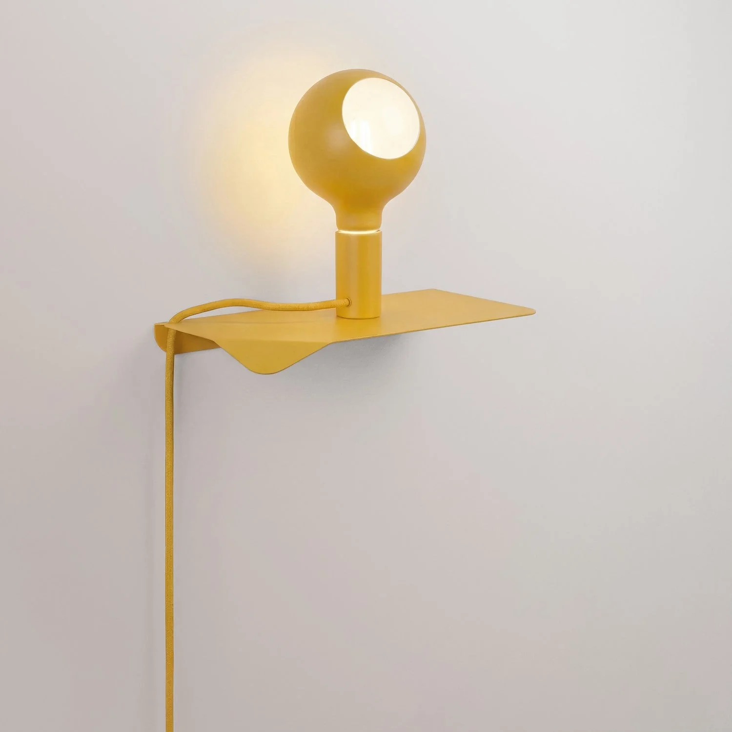 Combo Camo - Lampada con mensola - Giallo
