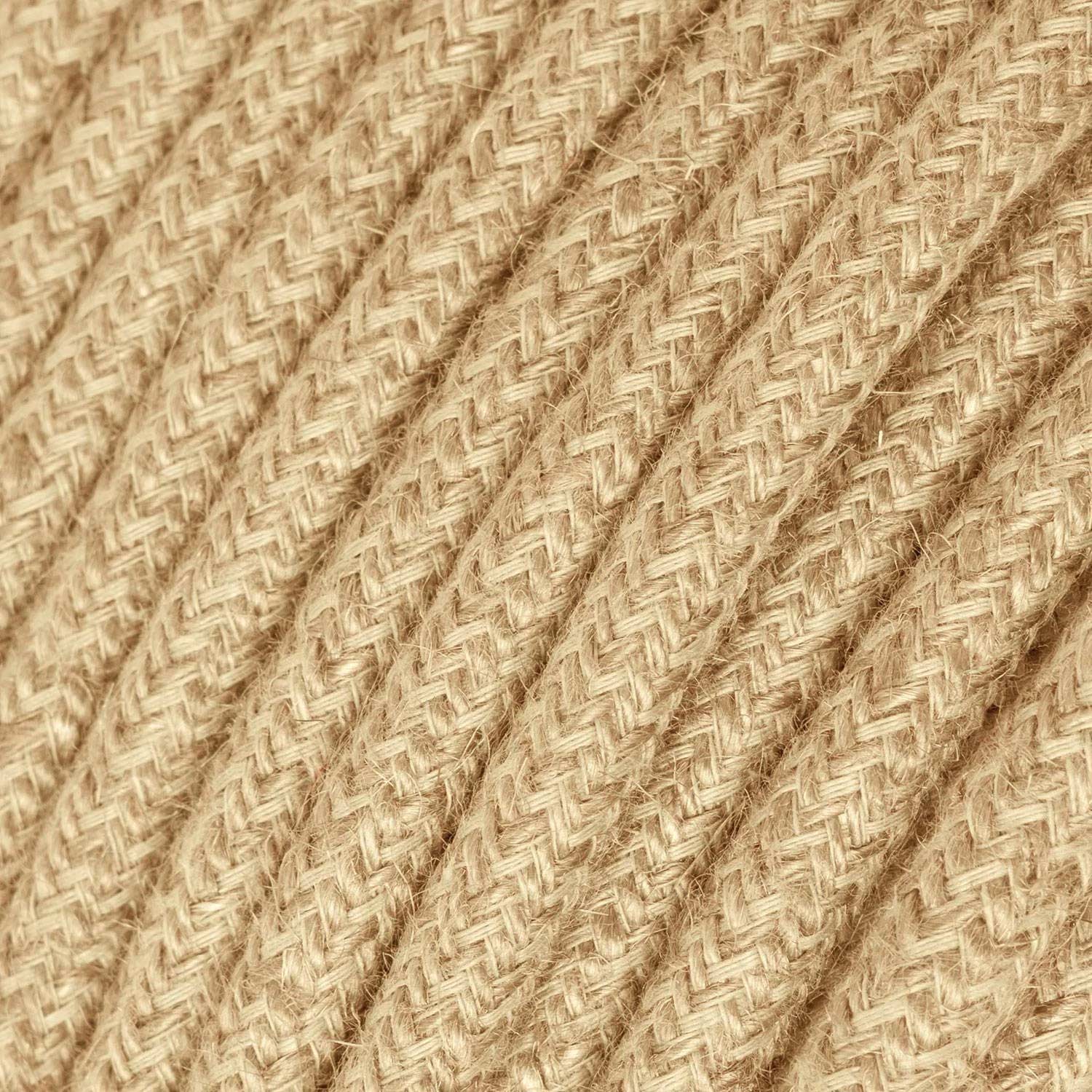 Cordset for lamp with neutral jute cable 10 ft - Image 2