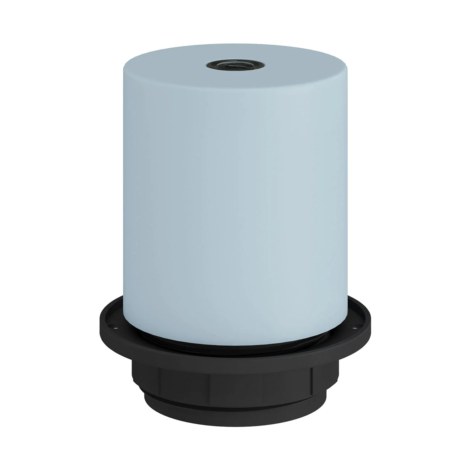 E26 semi-threaded metal socket kit with concealed cable clamp - Soft blue - Image 4