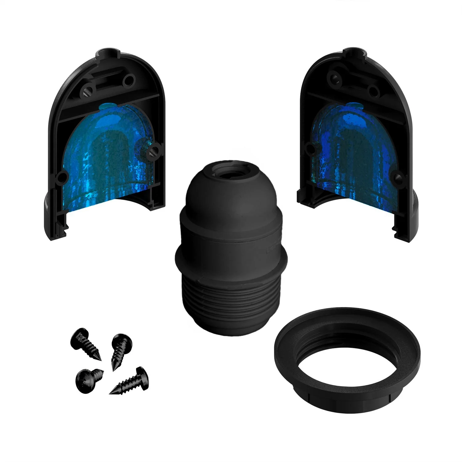 Eiva-1 - Portalampada per esterno E27 protezione IP65 per sistema Modulair - Nero - Image 6