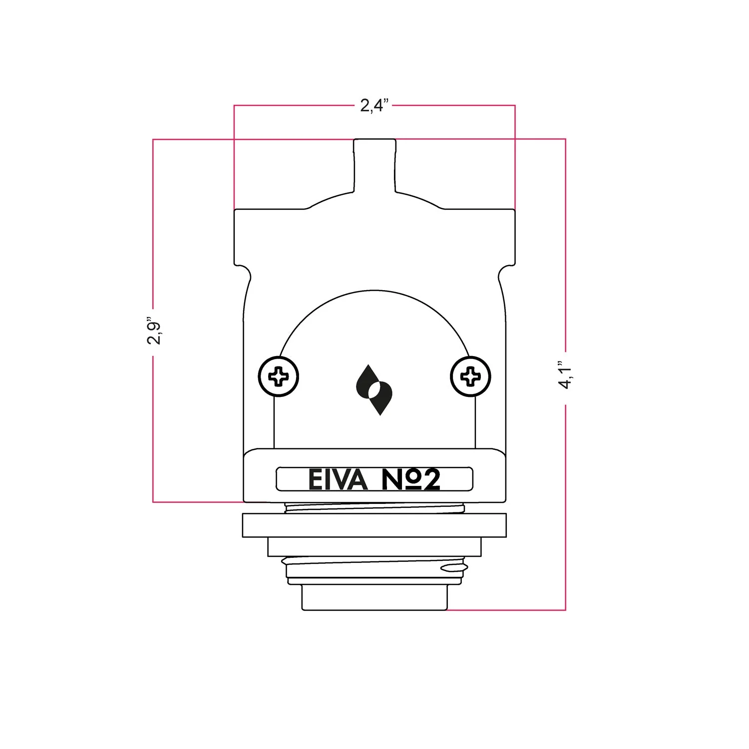 EIVA-2, 2-way socket E26 suitable for wet locations - Black - Image 8