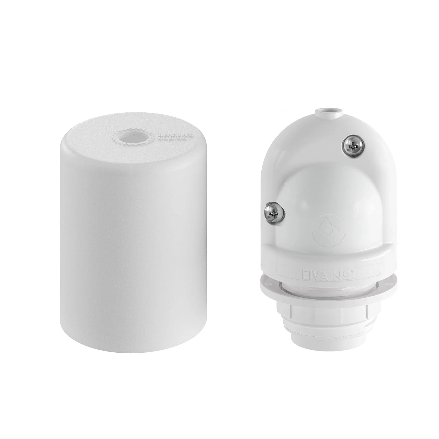 EIVA ELEGANT Kit Portalampada IP65 Outdoor in Silicone per Paralume E27 - Sistema Modulair - Bianco - Image 6