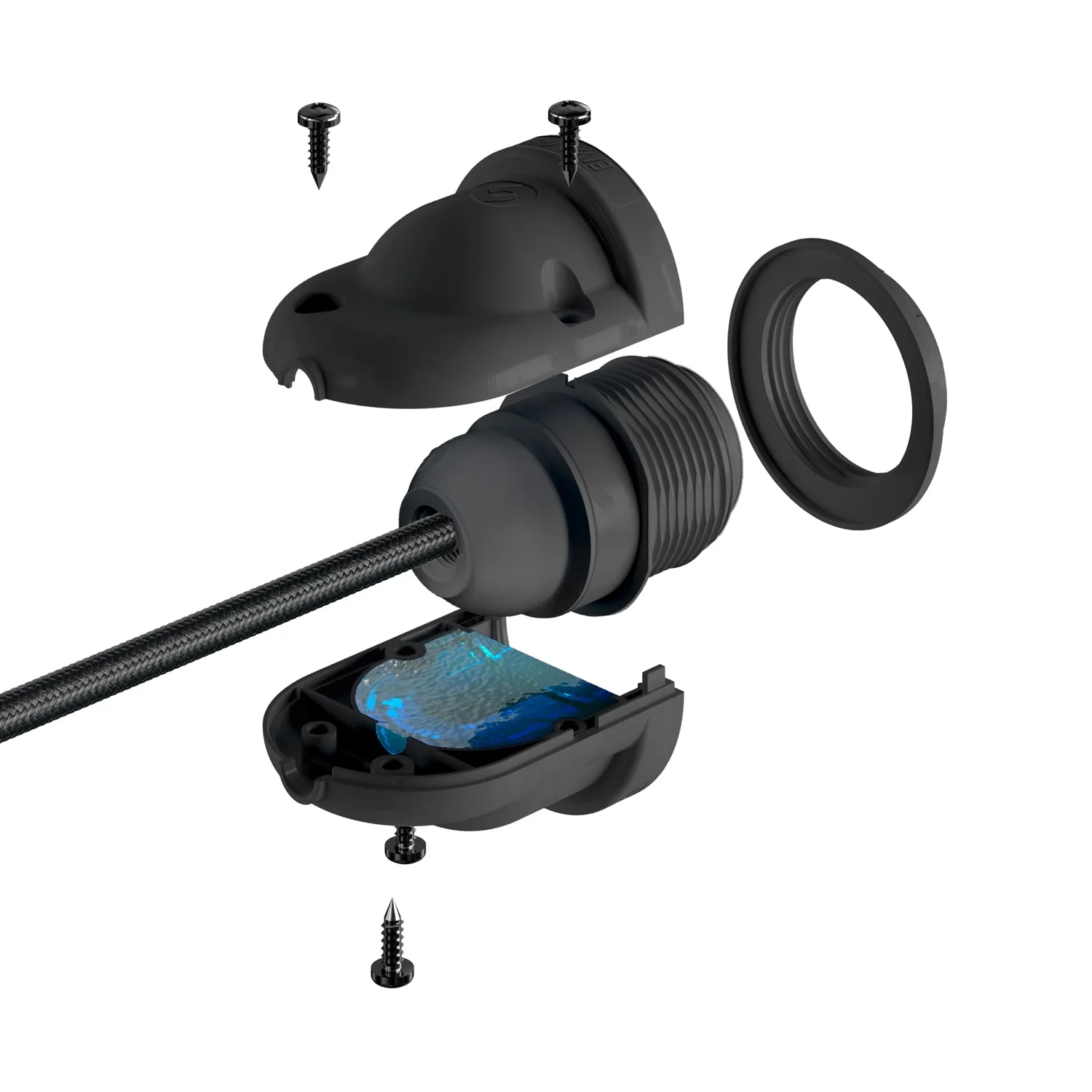 EIVA ELEGANT, kit portalampada per esterno E27 IP65 in silicone per sistema Modulair - Bianco - Image 7