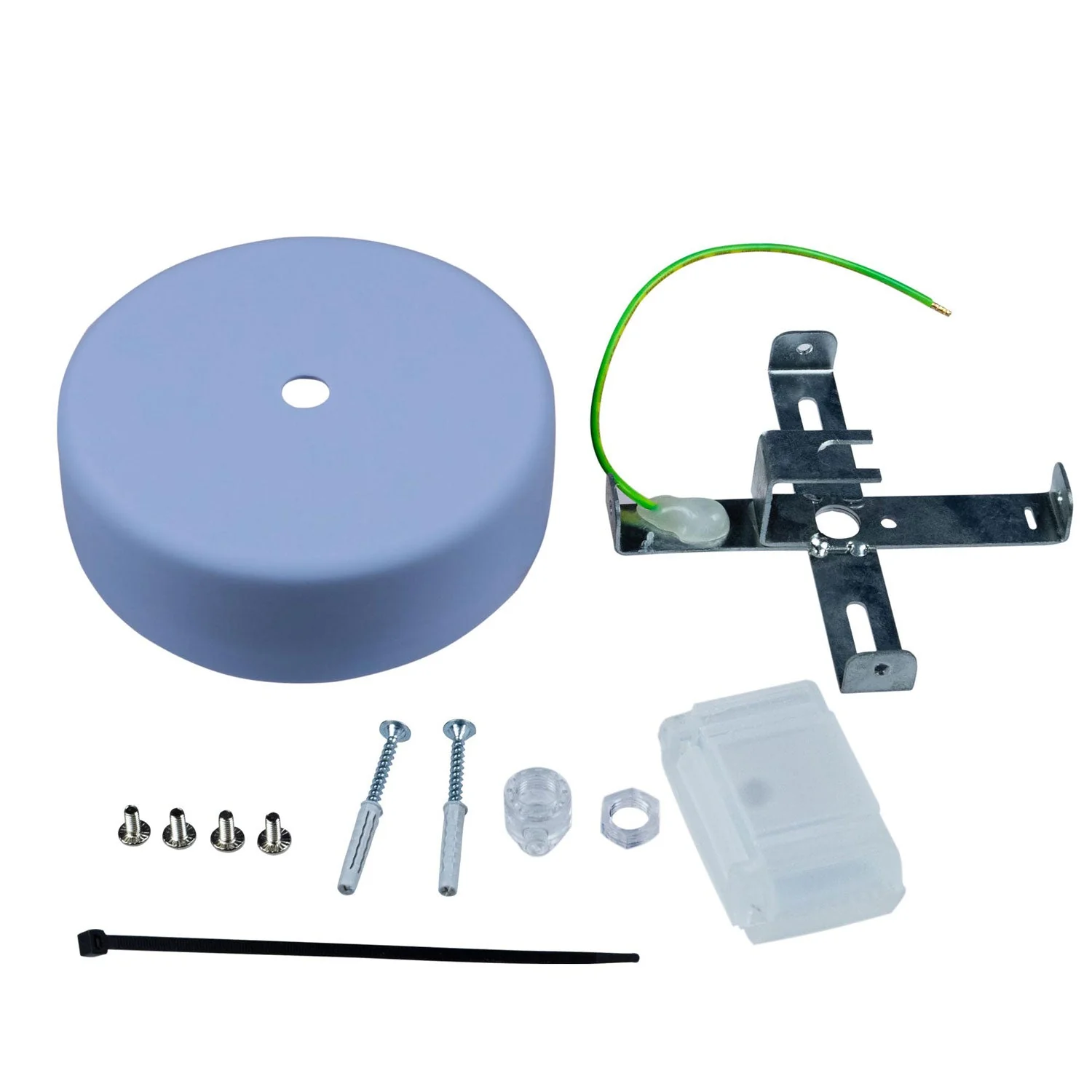 EIVA Kit Rosone in Silicone Soft Touch per Esterno IP65 - Sistema Modulair - Blu carta da zucchero - Image 3