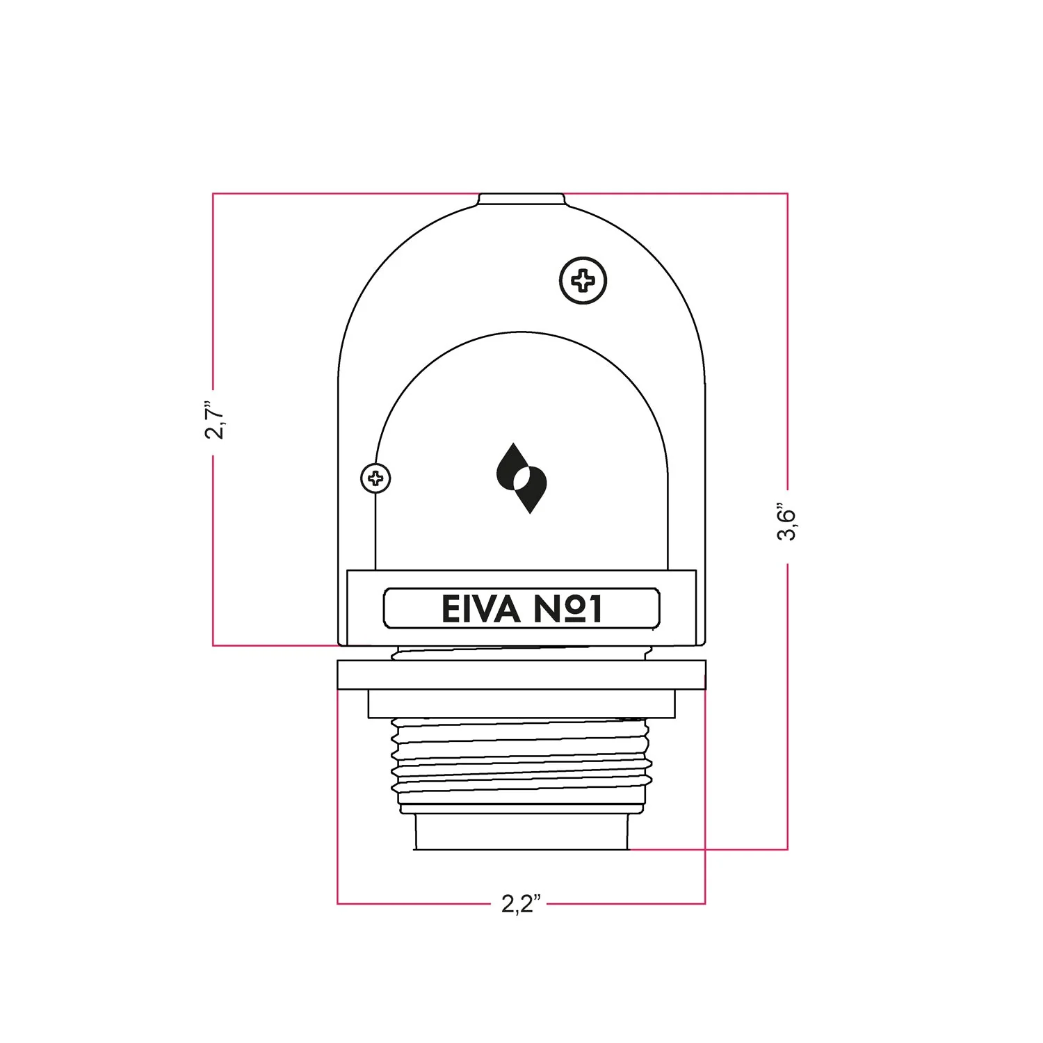 EIVA, the E26 socket suitable for wet locations - White - Image 7