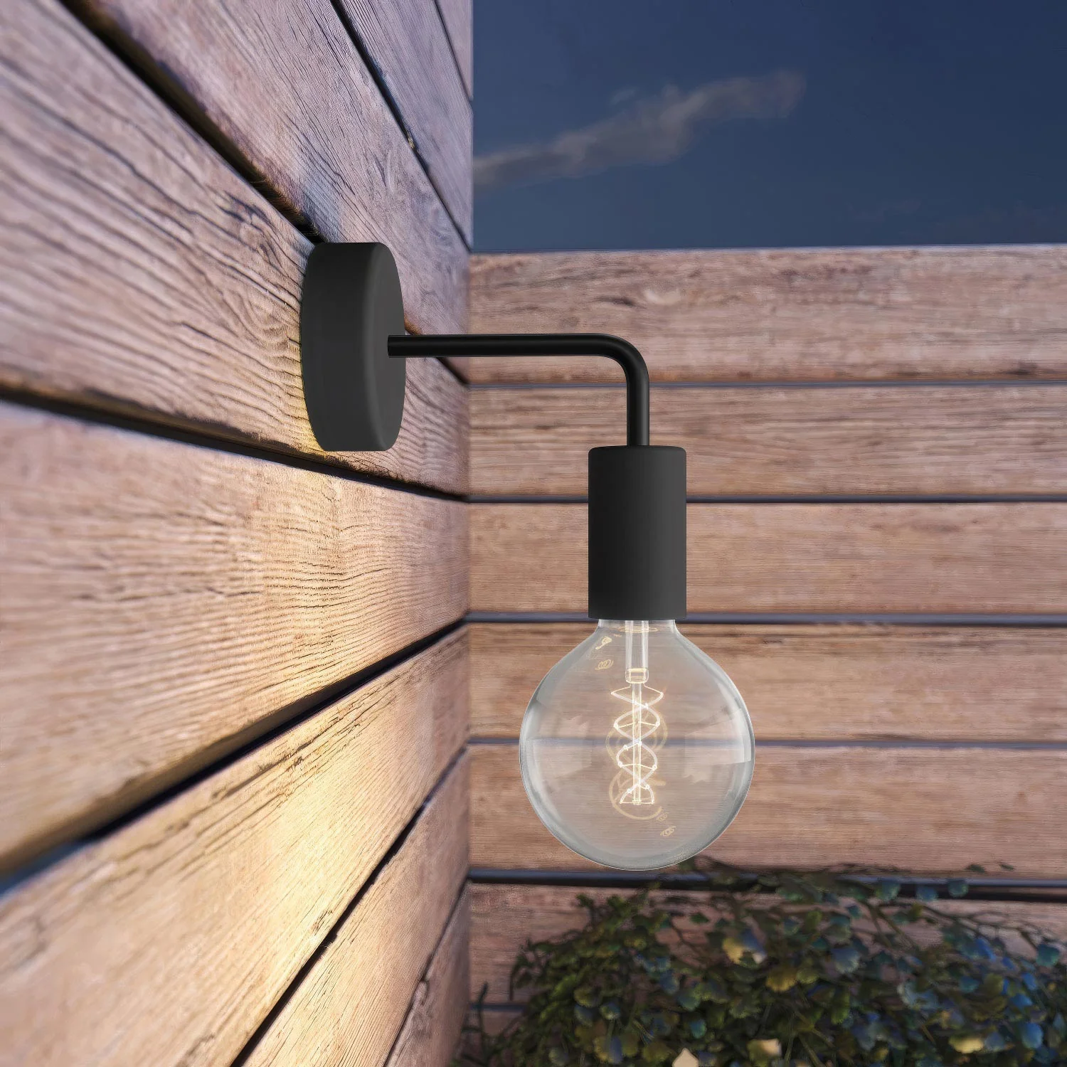 Fermaluce EIVA ELEGANT with L-shaped extension, canopy and socket for wet locations - Black - Image 2