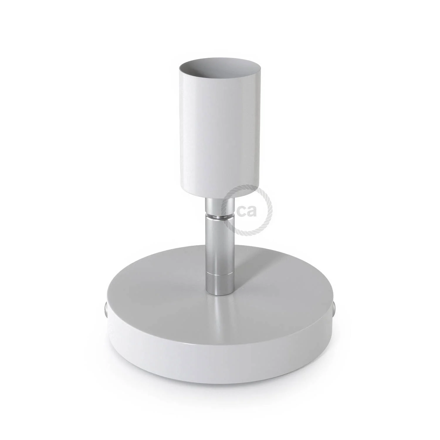 Fermaluce Metal 90°, the adjustable wall flush light - Glossy white - Image 3