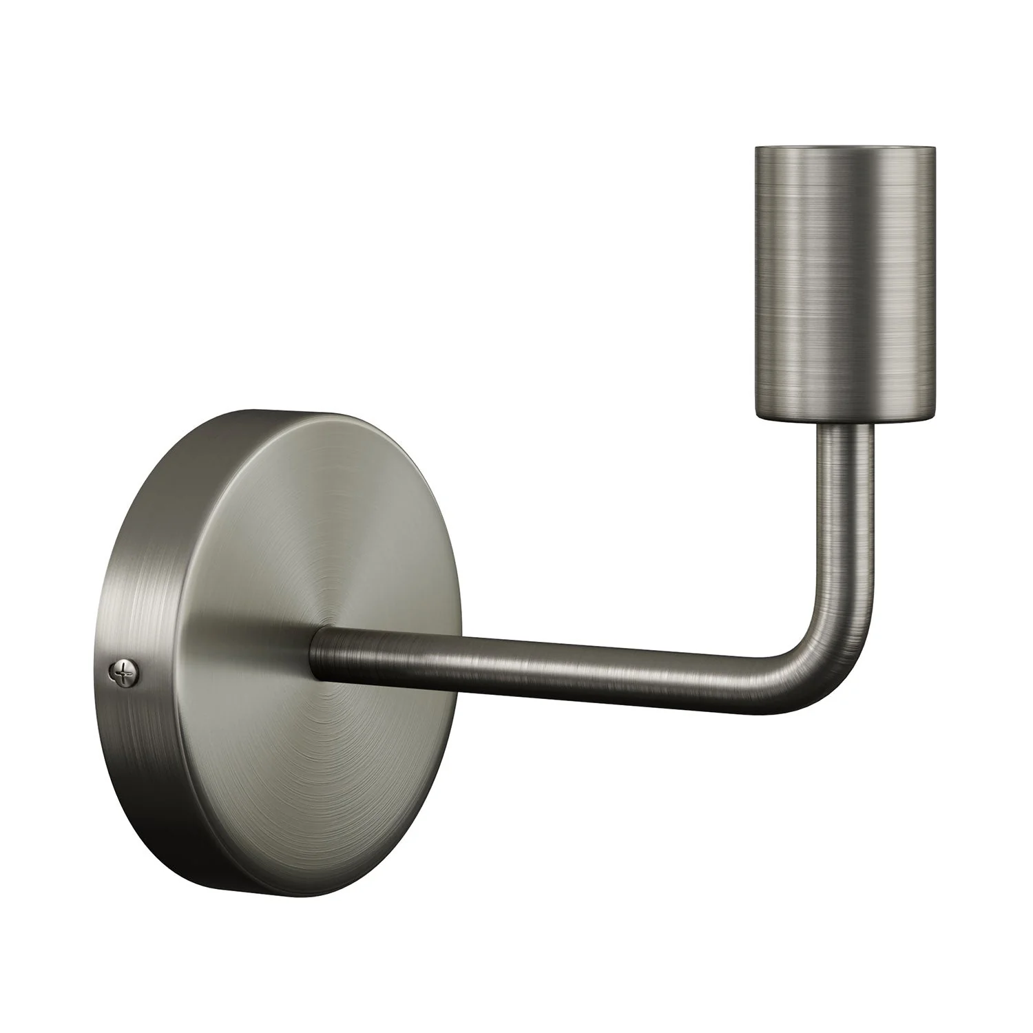 Fermaluce Metal, lampada a muro in metallo con estensione curva - Titanio satinato - Image 3