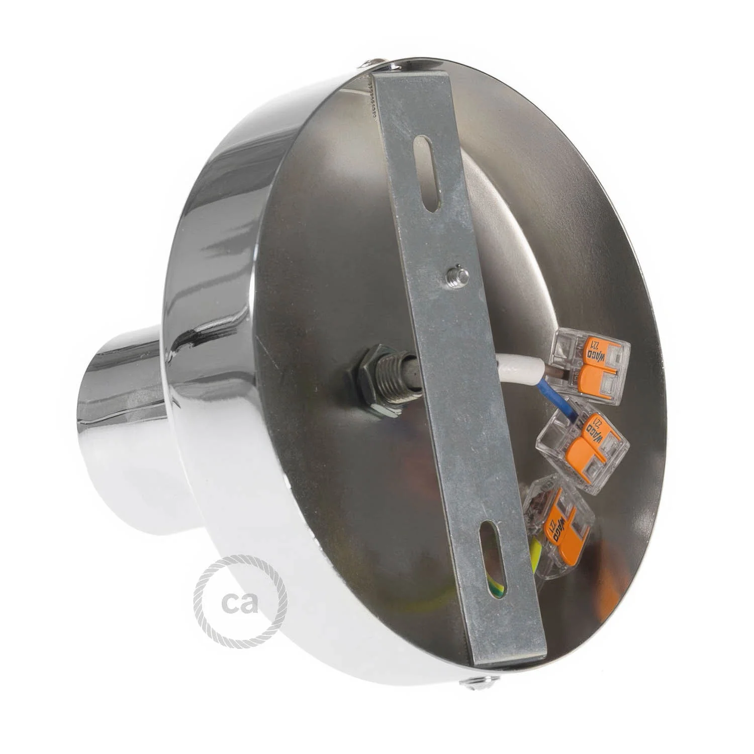 Fermaluce Metal,wall or ceiling flush light - Chrome - Image 3