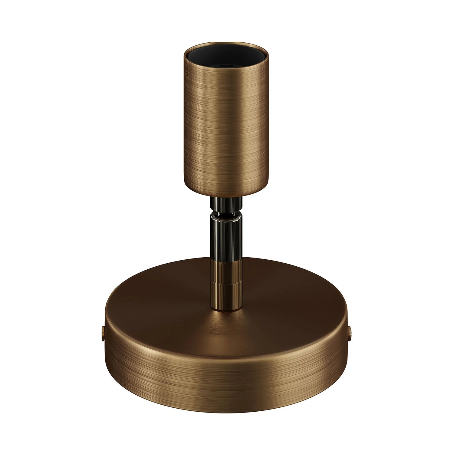 Fermaluce Metallo 90°, punto luce orientabile da parete o soffitto - Bronzo satinato - Image 3