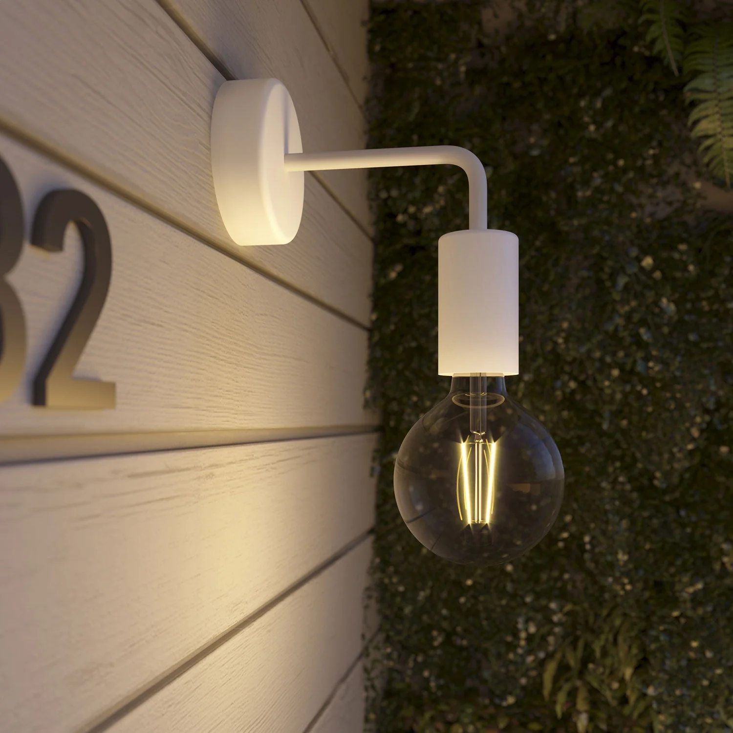 Fermaluce Modulair ELEGANT con estensione a L, rosone e portalampada IP65 waterproof - Bianco - Image 3