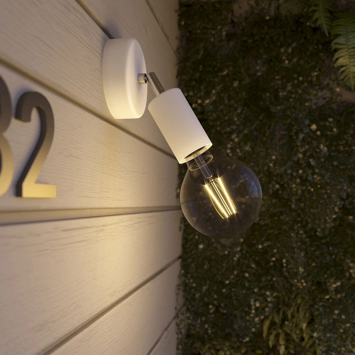 Fermaluce Modulair ELEGANT con snodo orientabile, rosone e portalampada IP65 waterproof - Bianco - Image 3