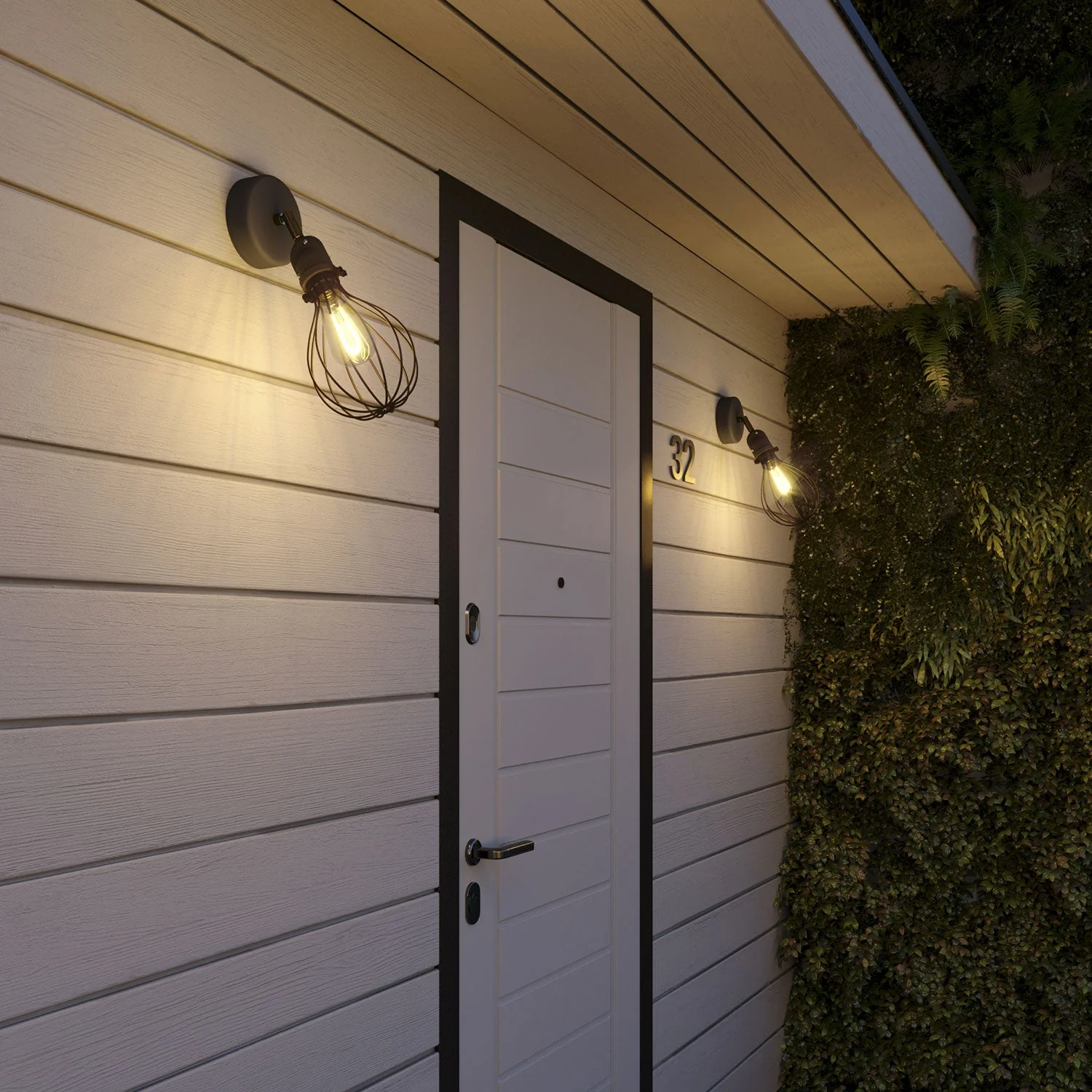 Fermaluce per paralume Modulair con snodo orientabile, rosone e portalampada IP65 waterproof - Grafite - Image 2